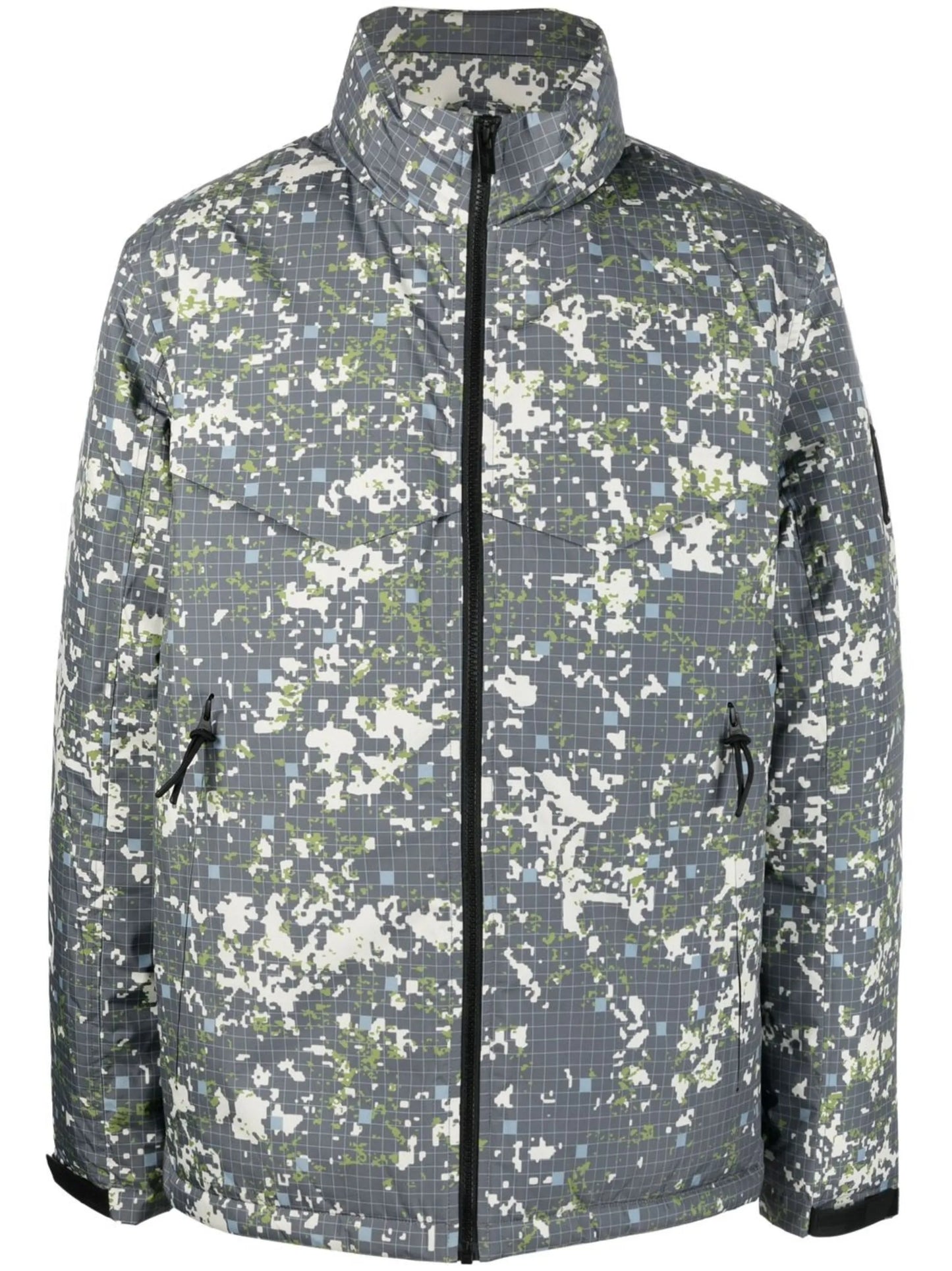 logo-print zipped jacket