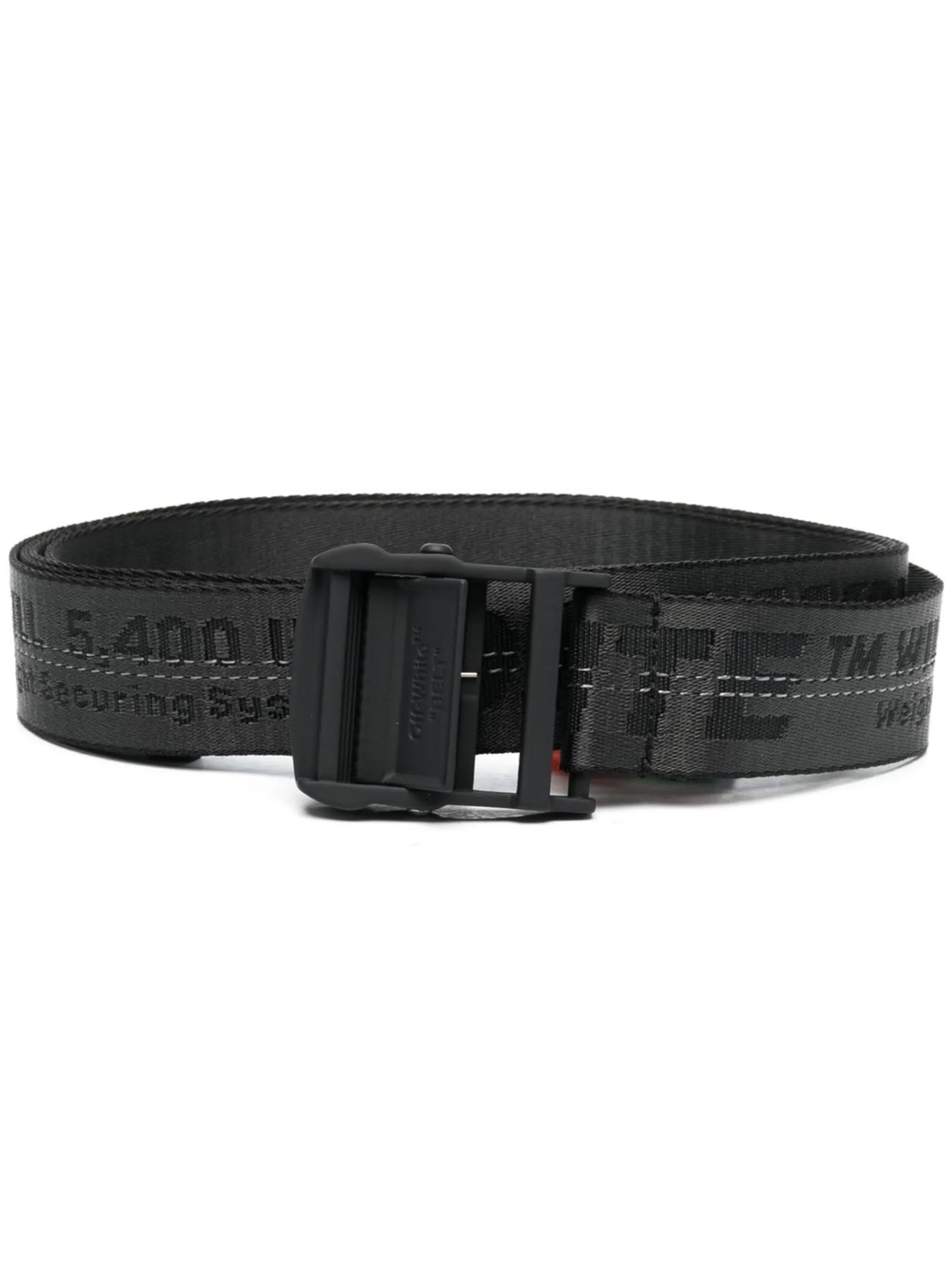 Industrial logo-print belt