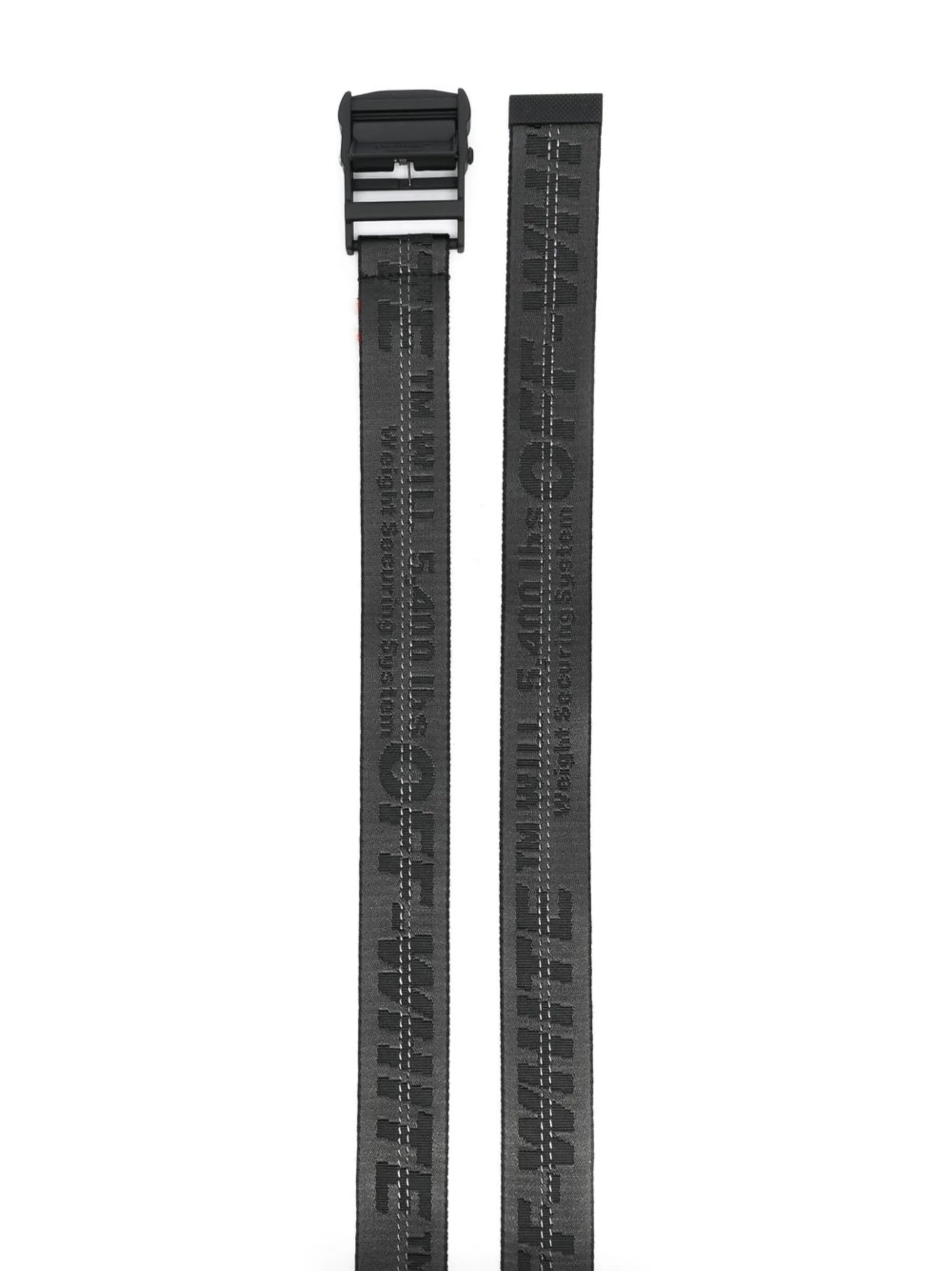 Industrial logo-print belt