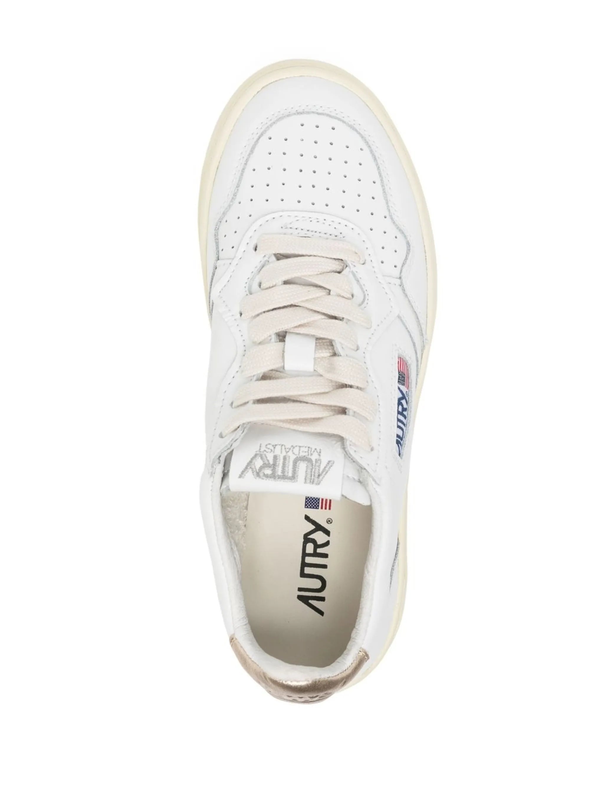 Medalist perforated leather sneakers