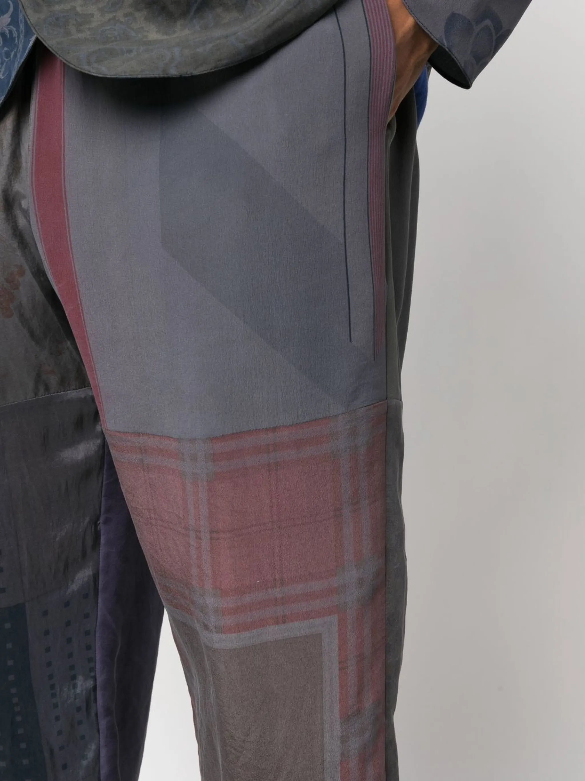 Arthropoda patchwork trousers