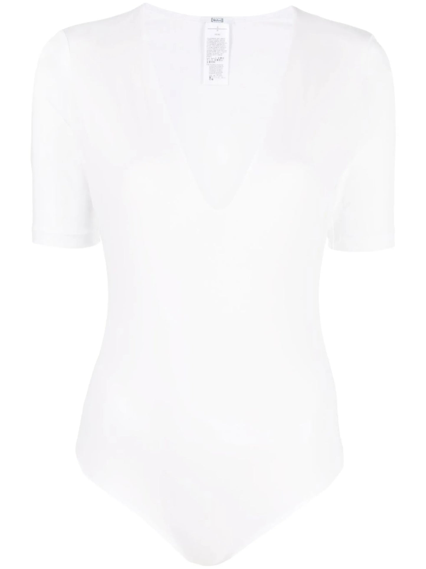 V-neck short-sleeved bodysuit