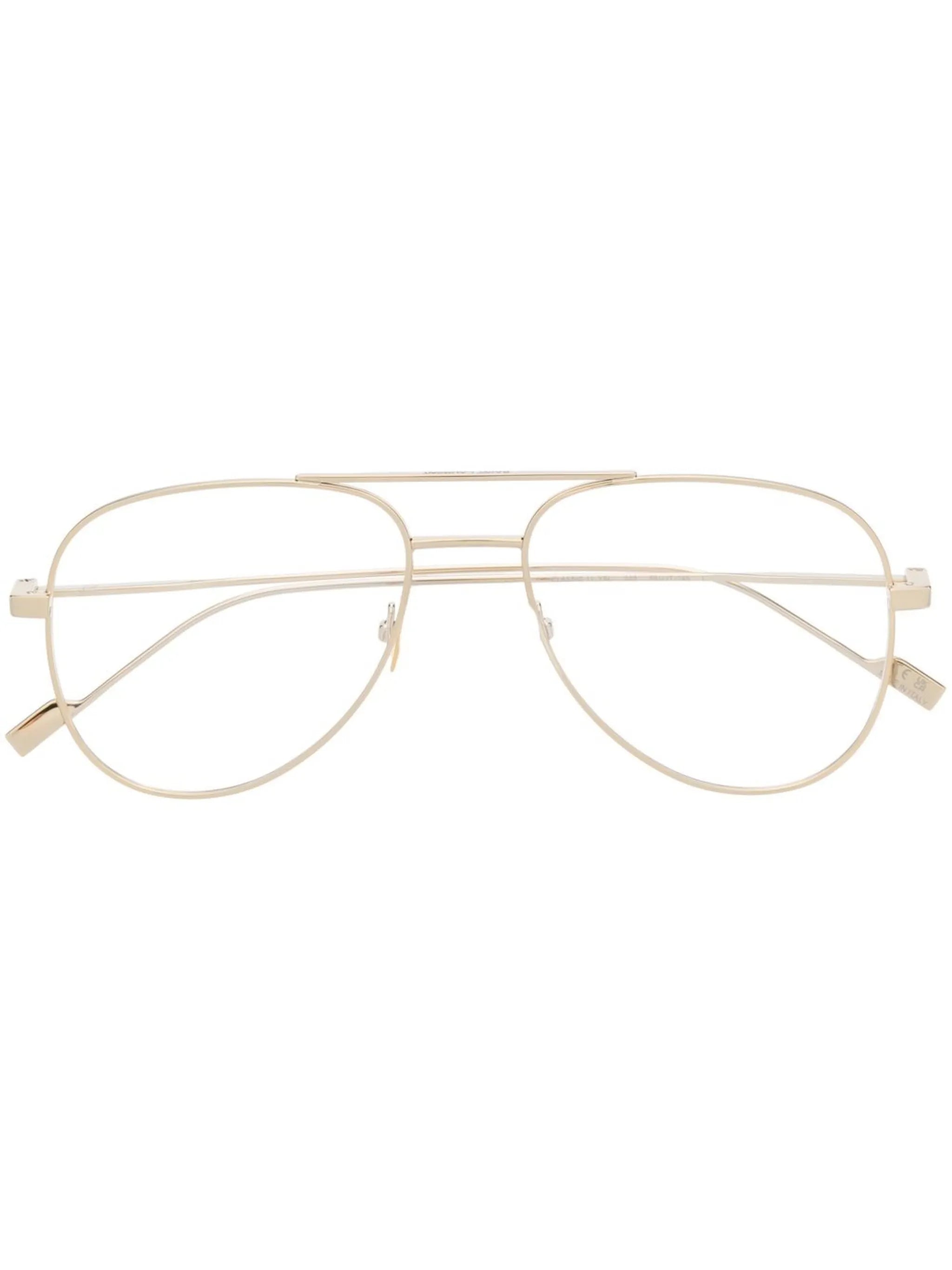 logo pilot-frame glasses