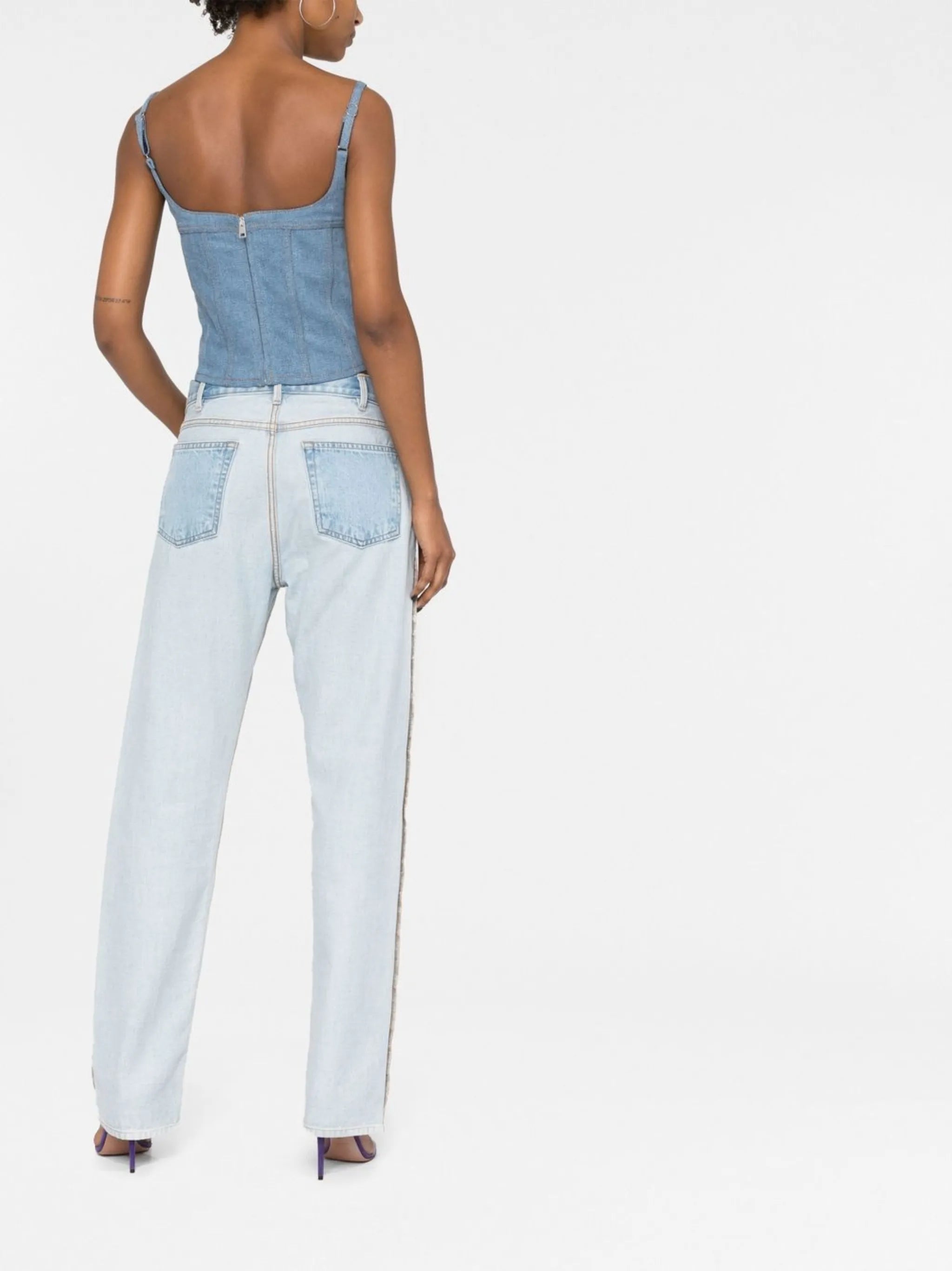 boned-bodice sleeveless top