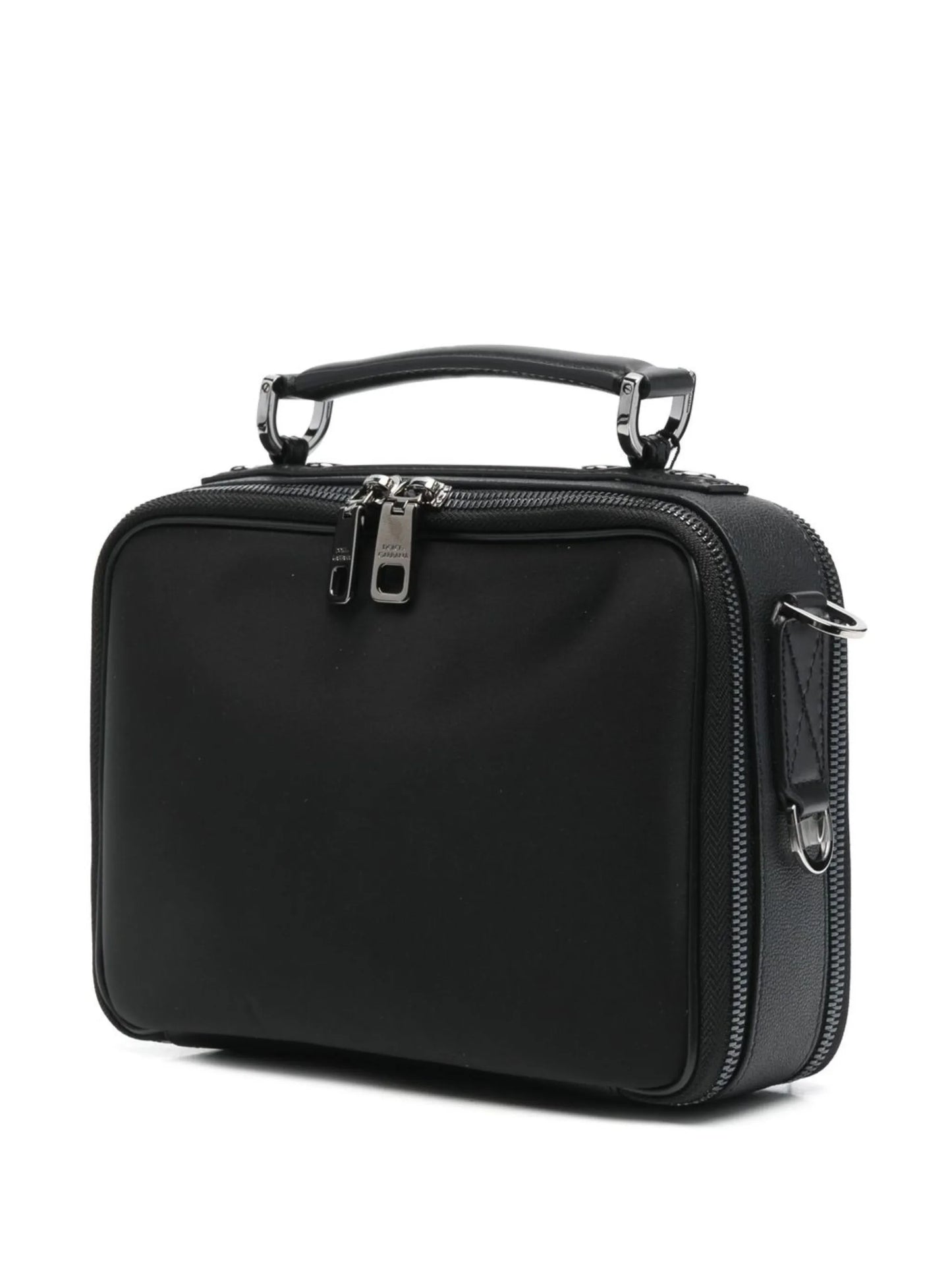 logo-tag leather crossbody bag