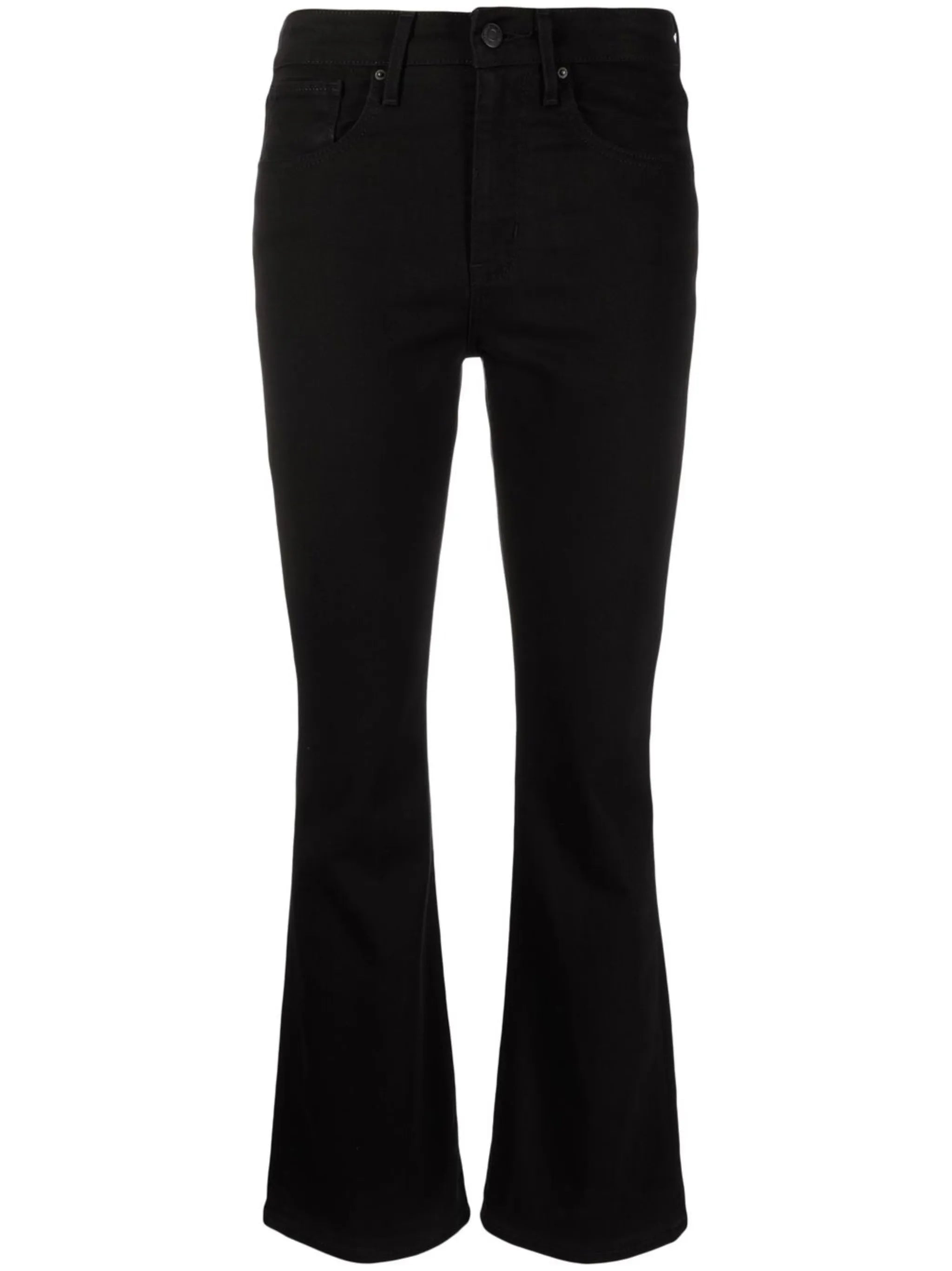 high-rise bootcut jeans