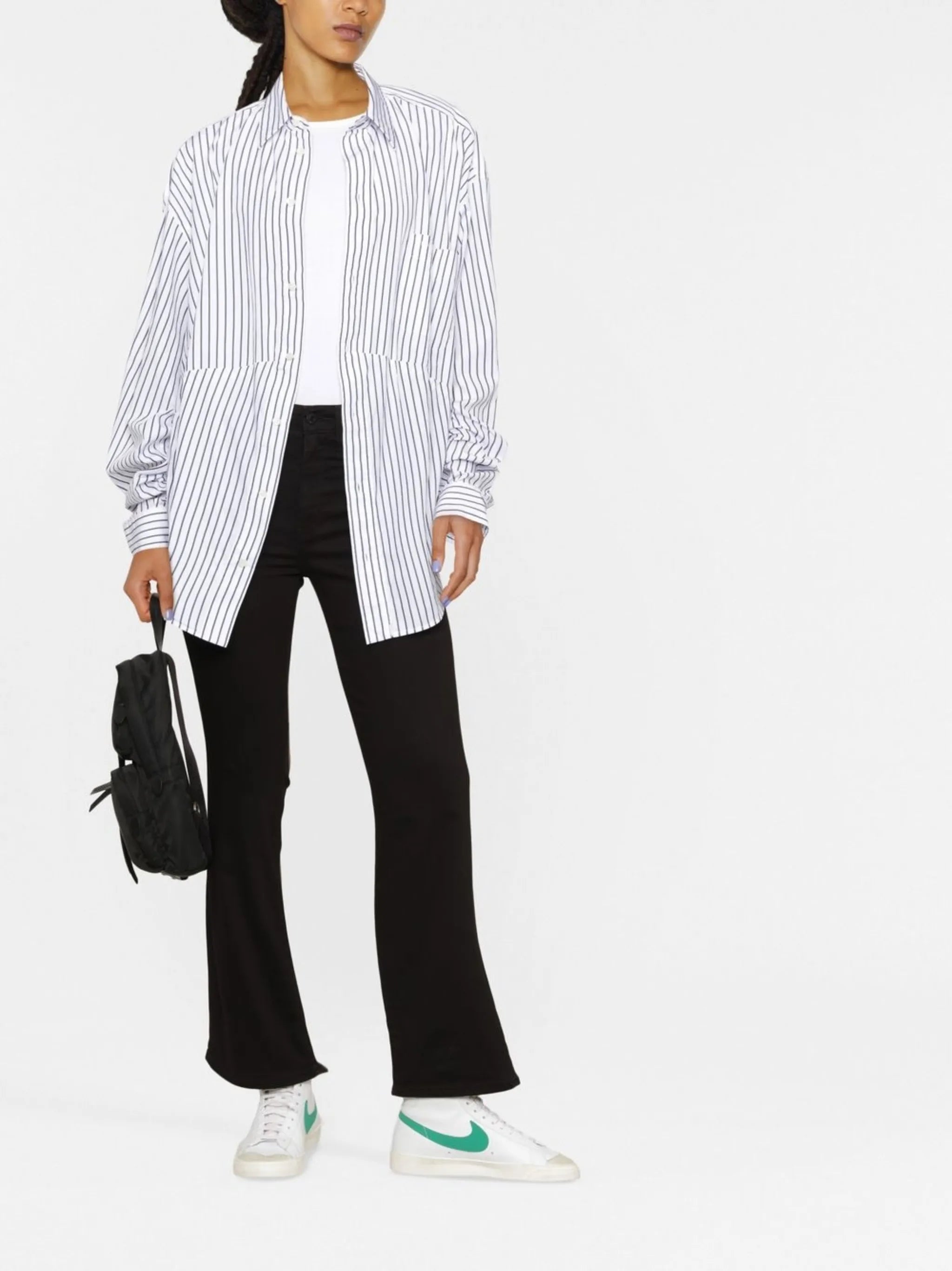 high-rise bootcut jeans