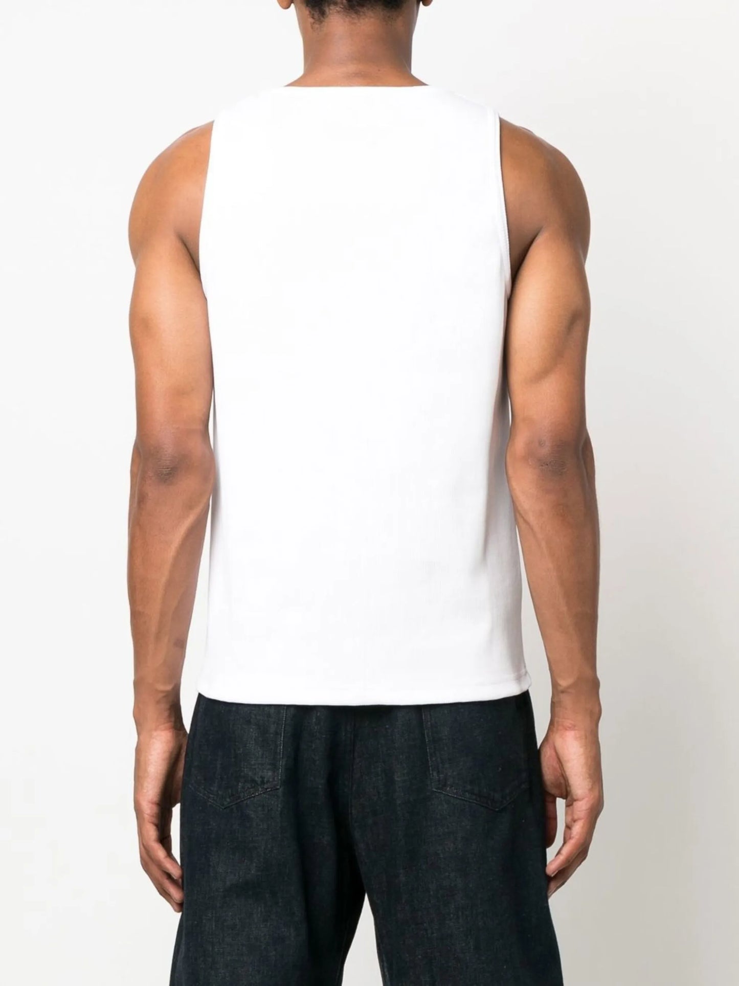 fine-ribbed tank top