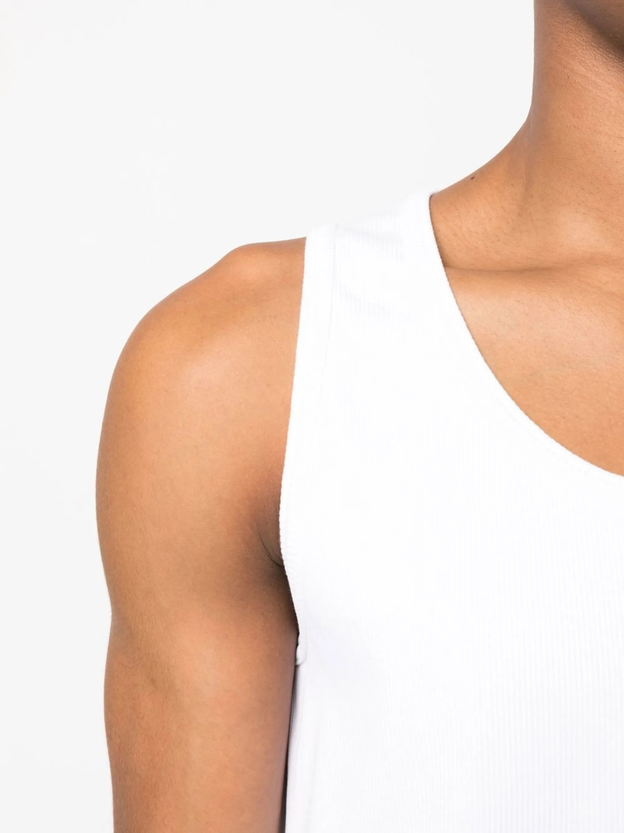 fine-ribbed tank top