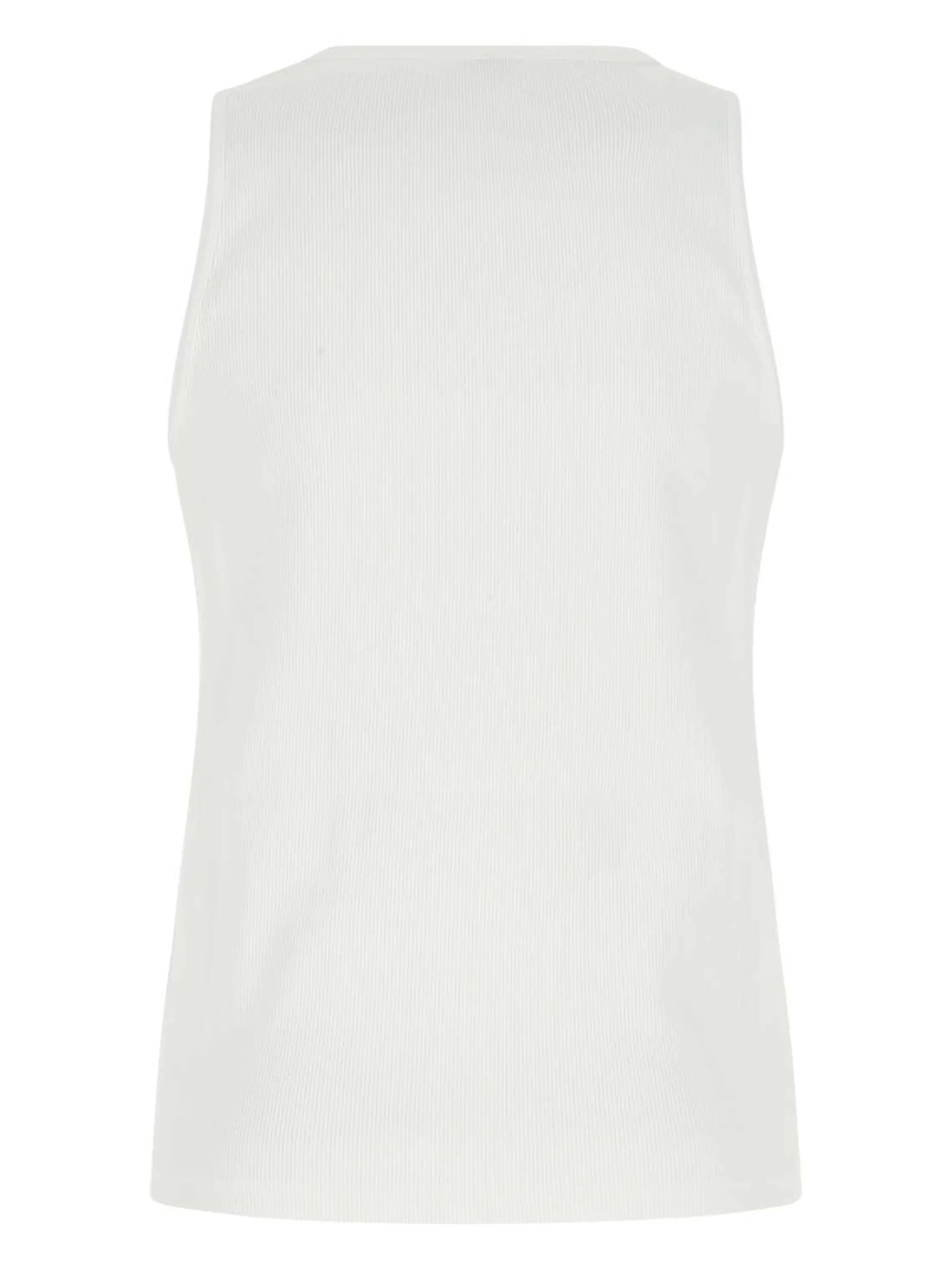 fine-ribbed tank top