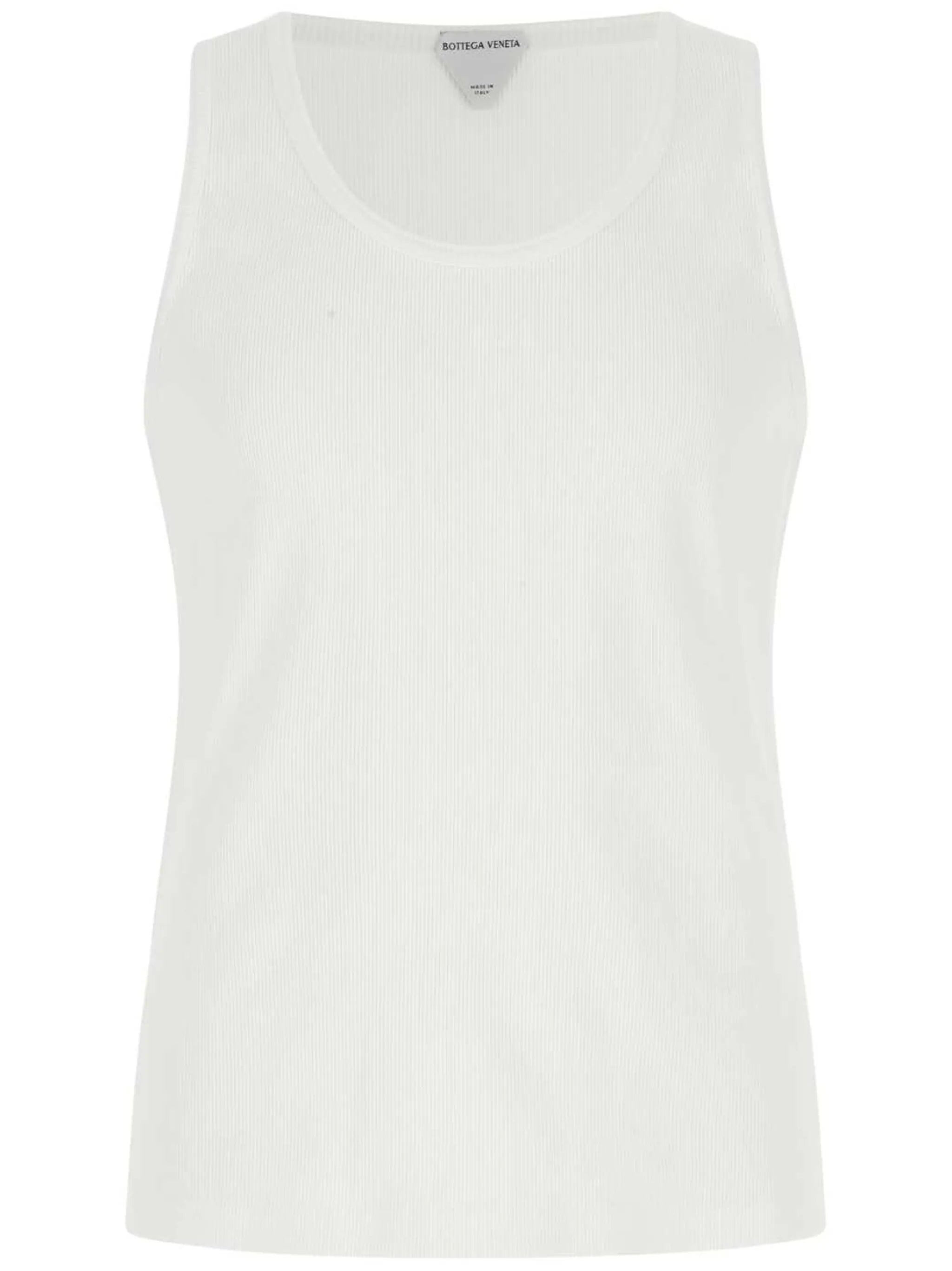 fine-ribbed tank top