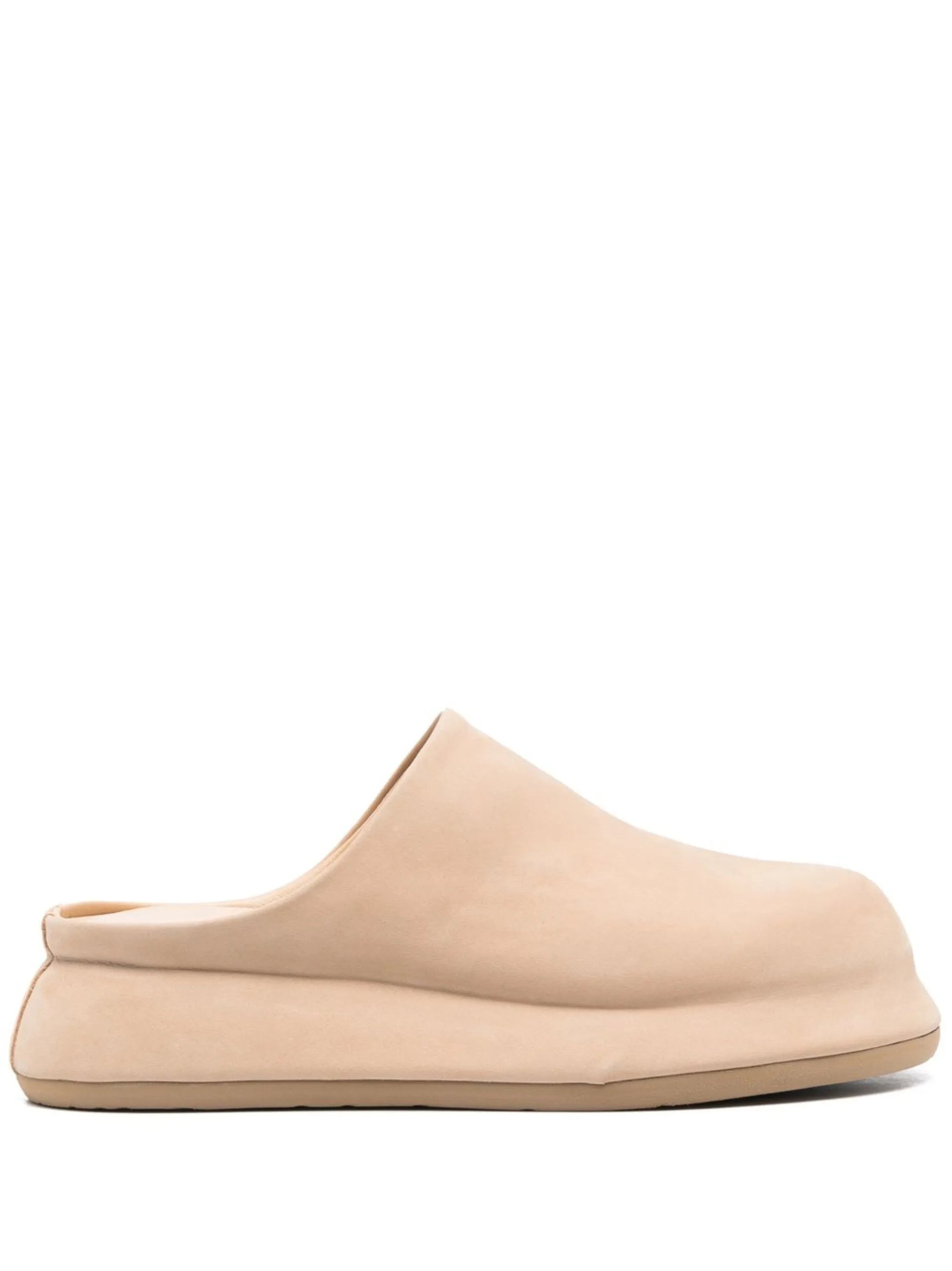 slip-on smooth mules
