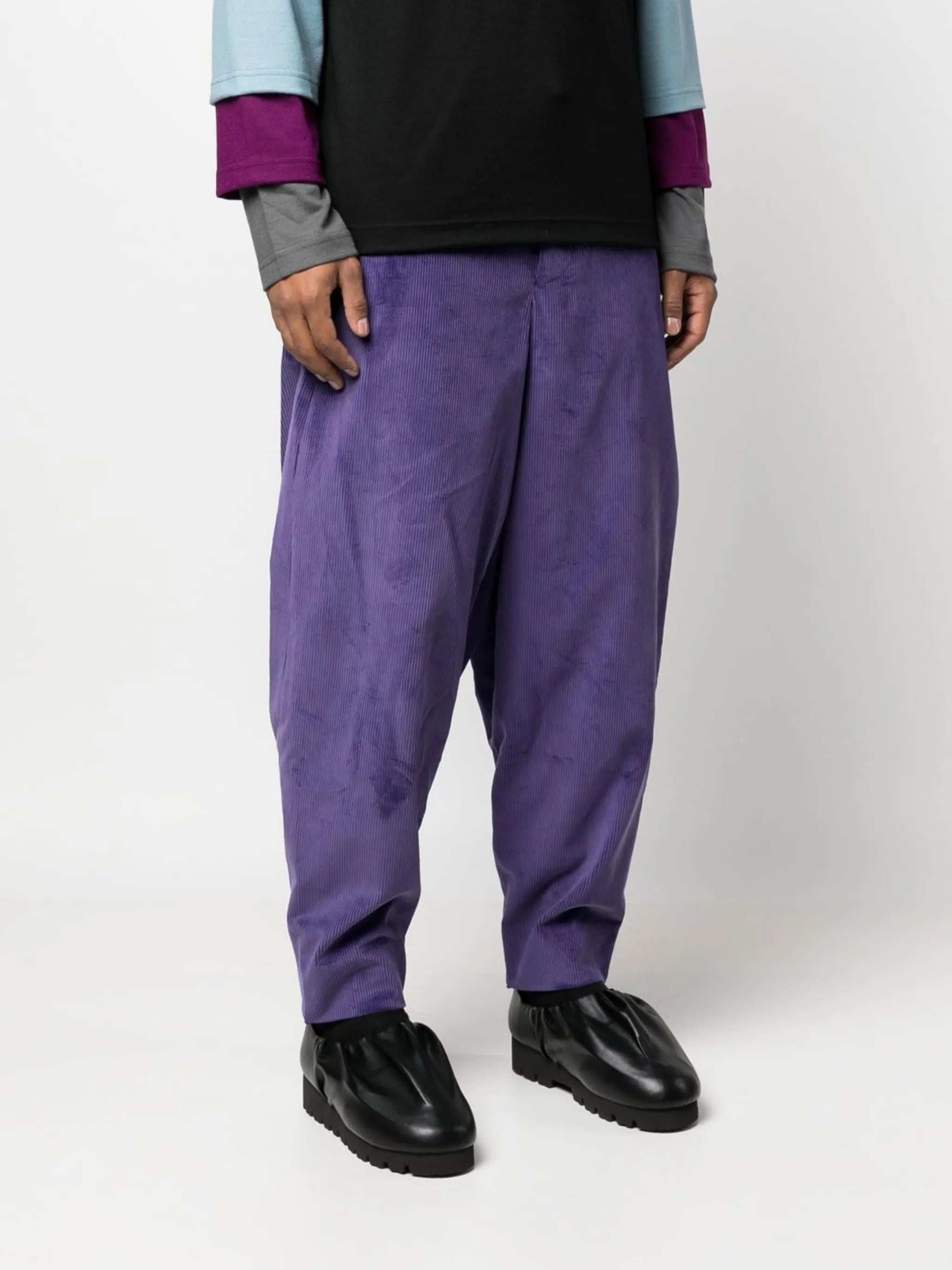 tapered corduroy trousers