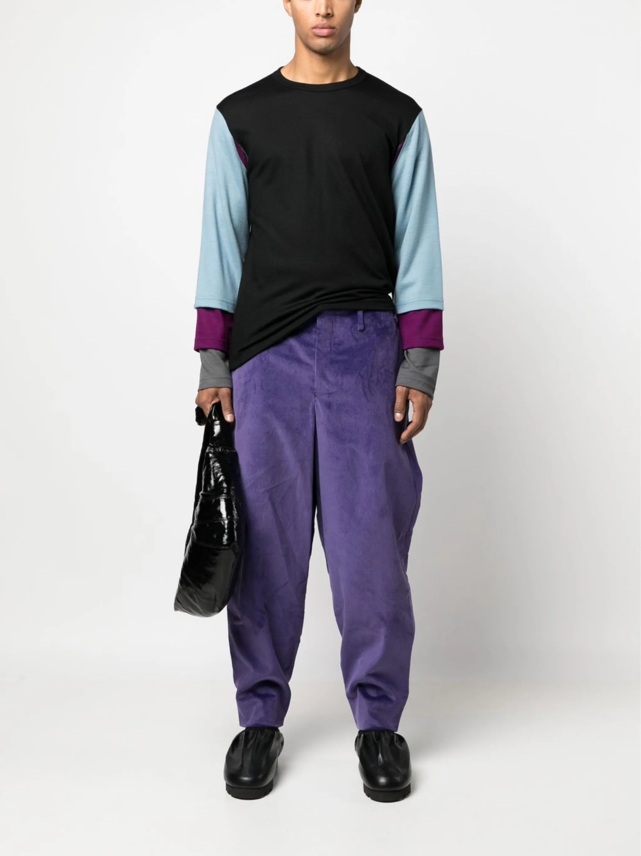 tapered corduroy trousers