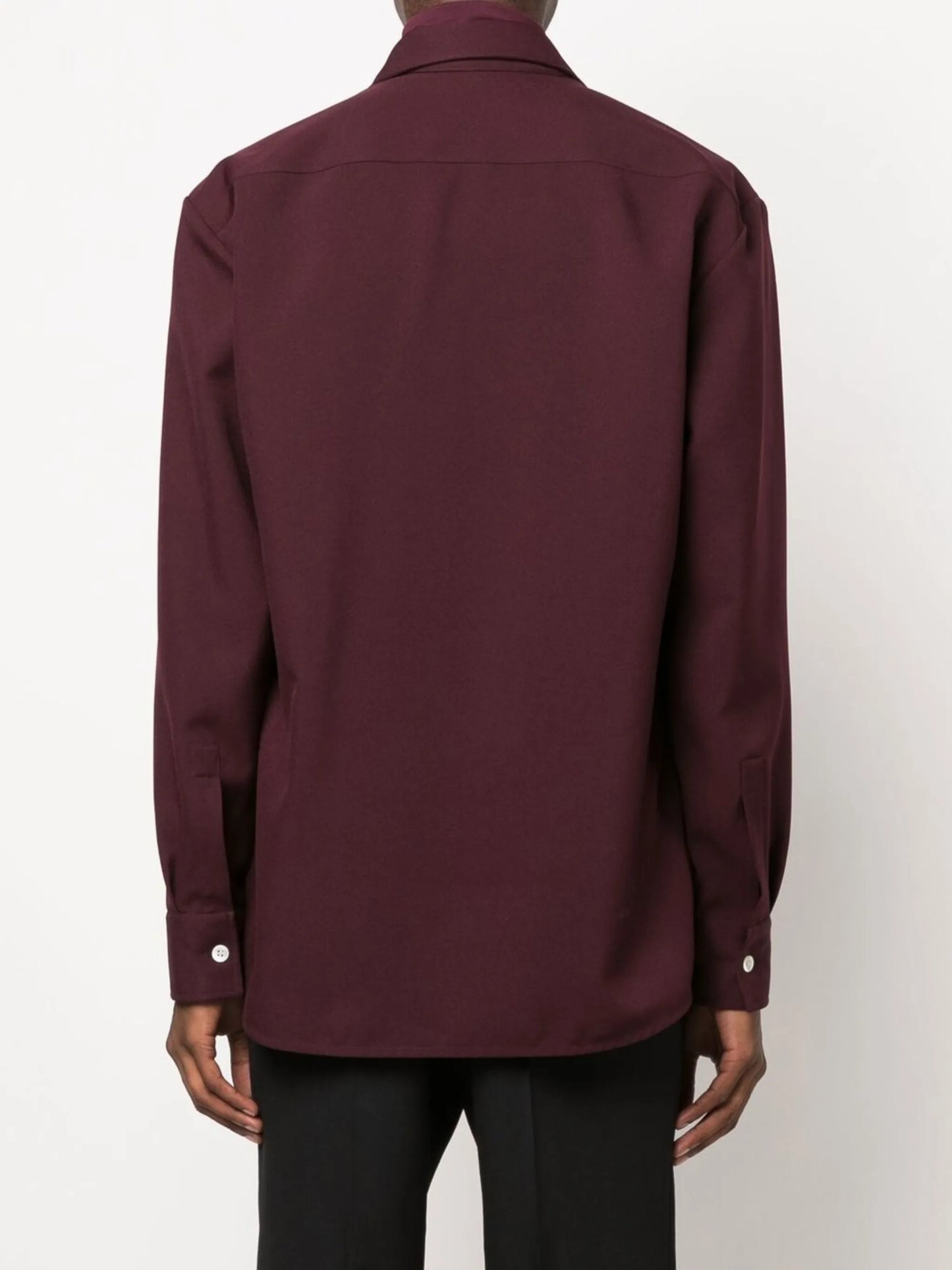 Omaro faux-fur-trim overshirt