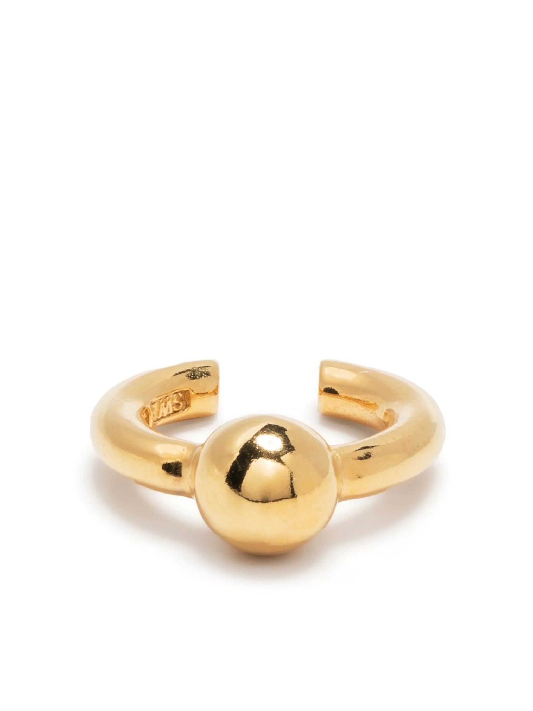 gold ball earcuff