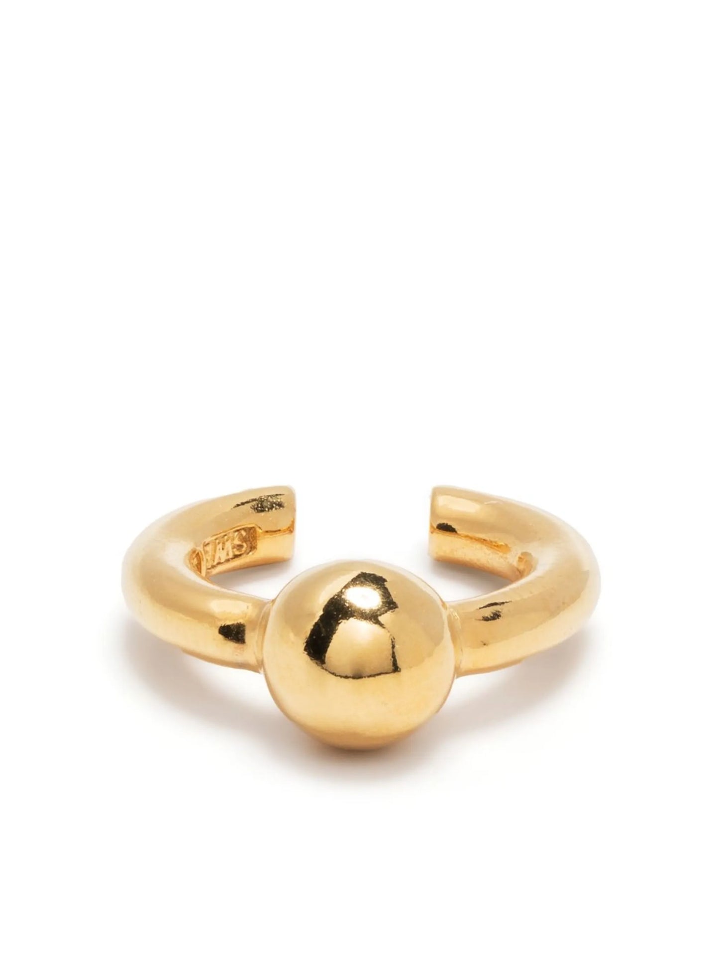 gold ball earcuff