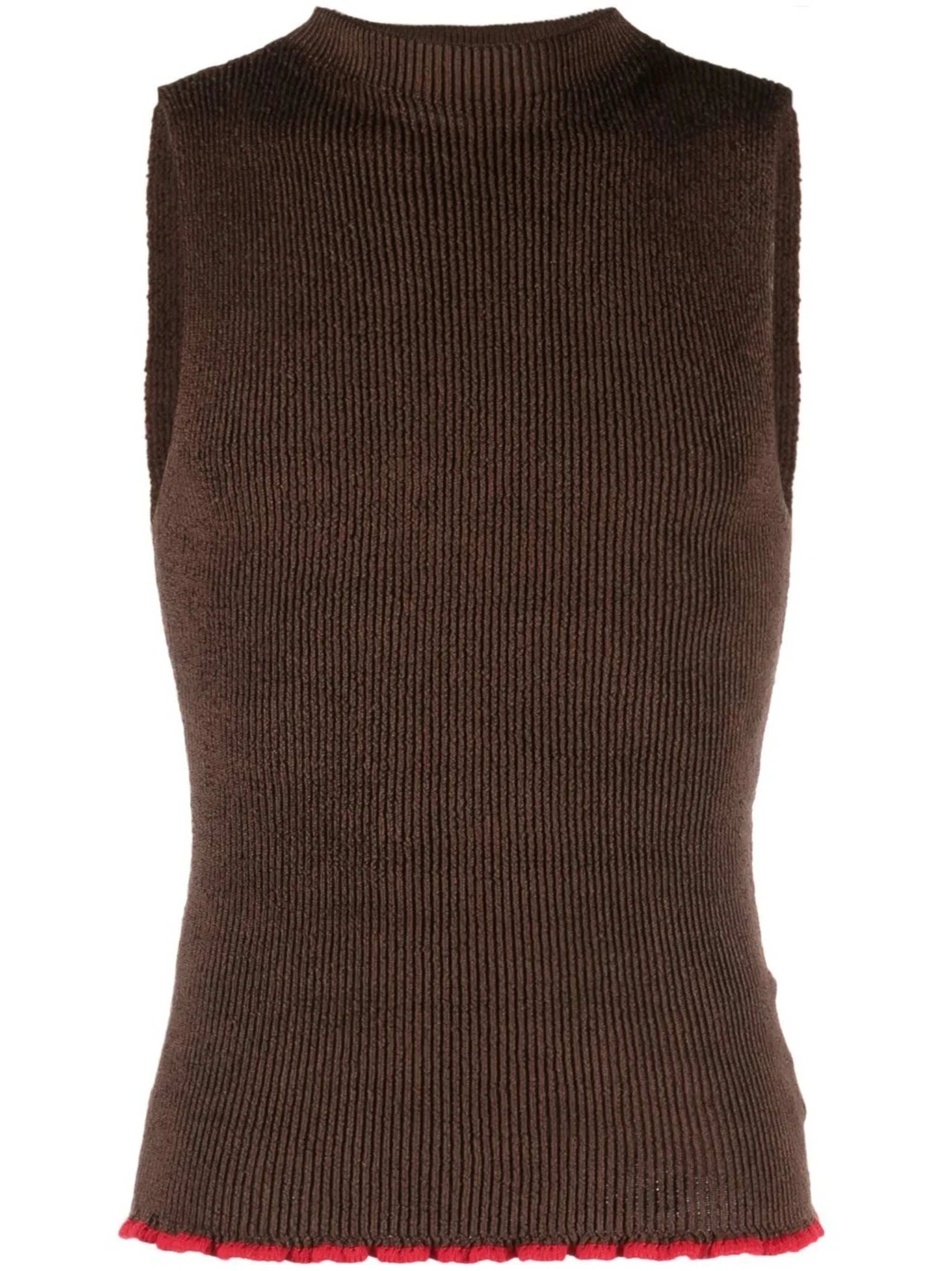 Le Marcel rib-knit vest