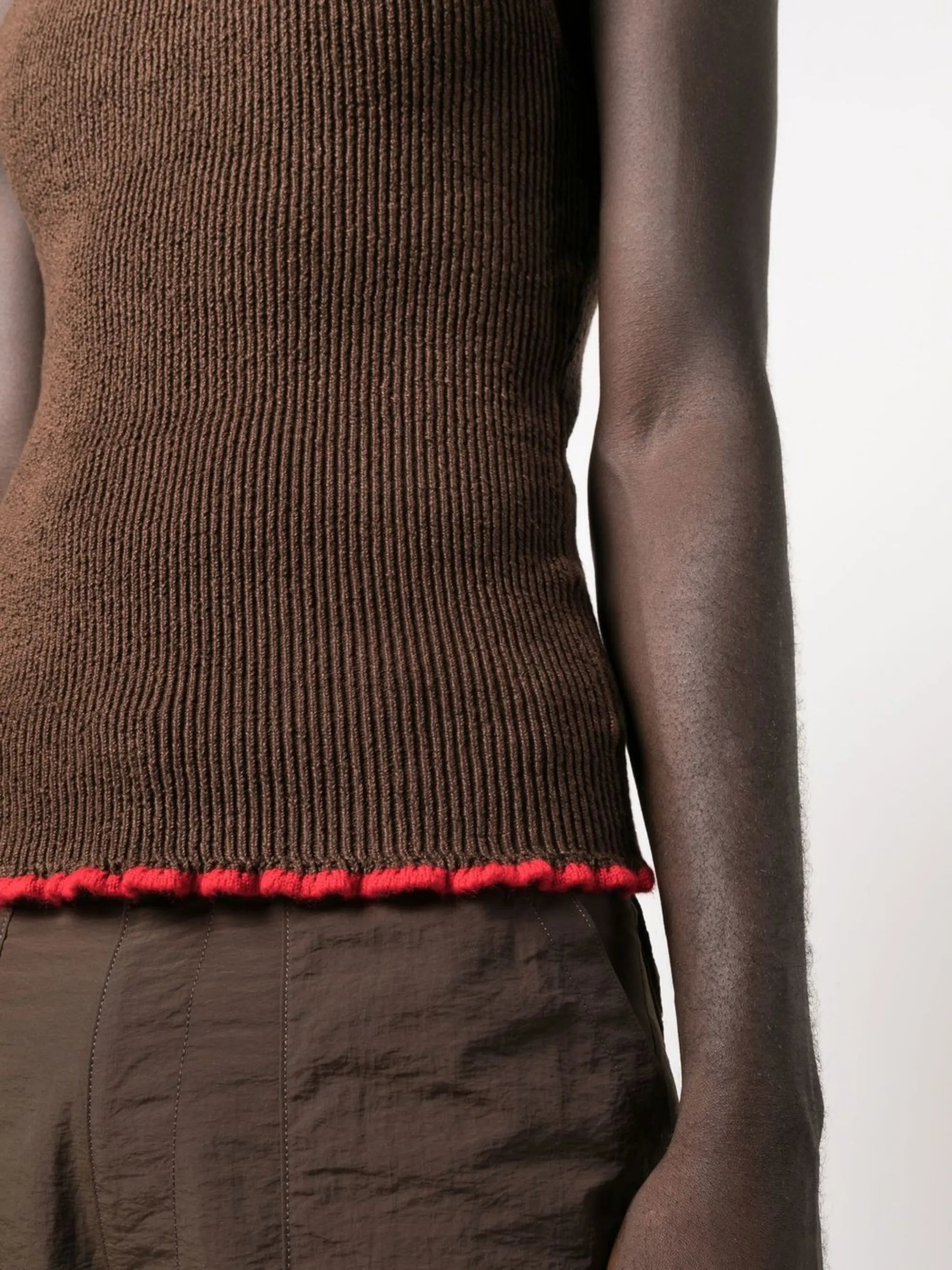Le Marcel rib-knit vest
