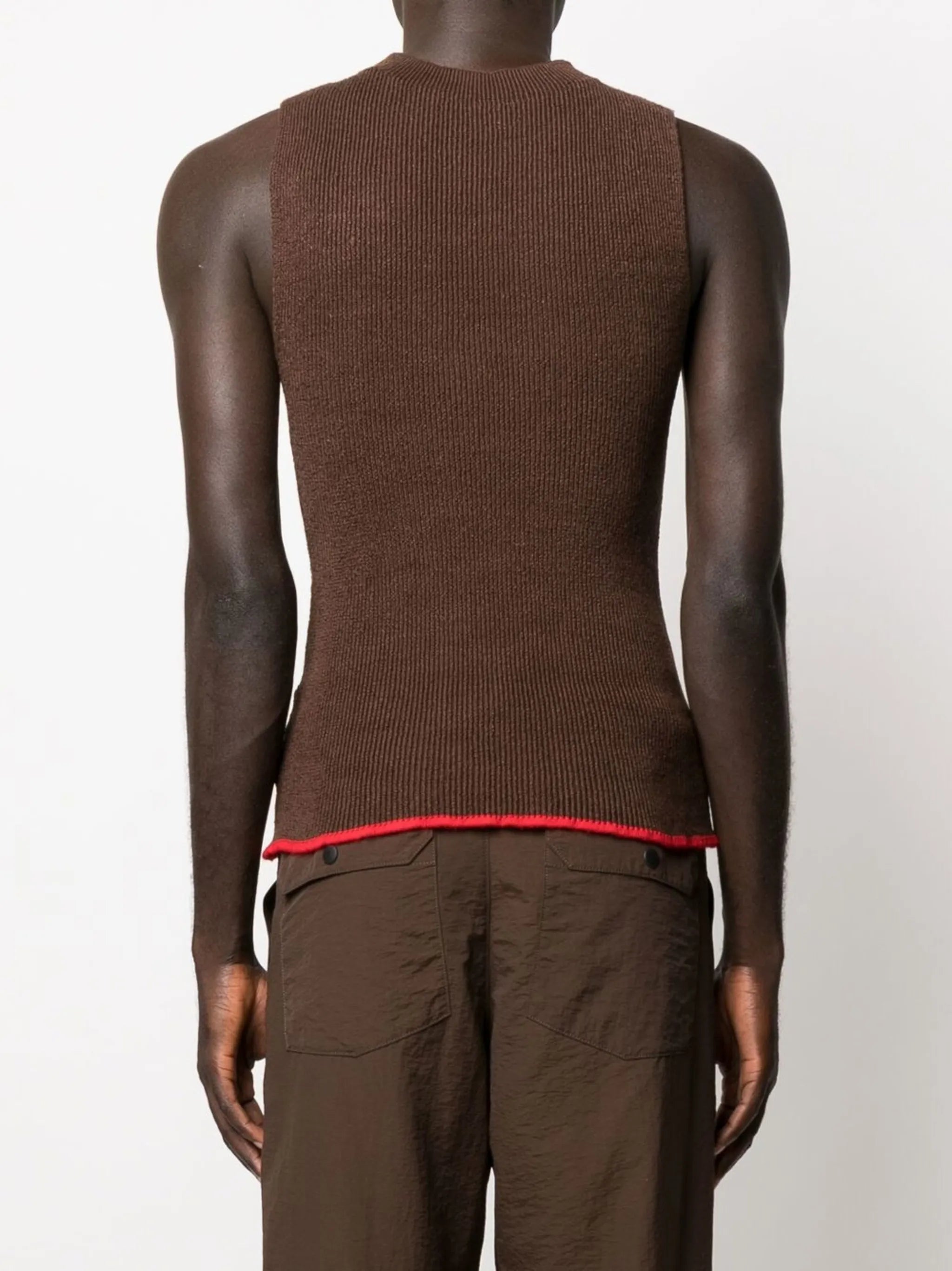 Le Marcel rib-knit vest