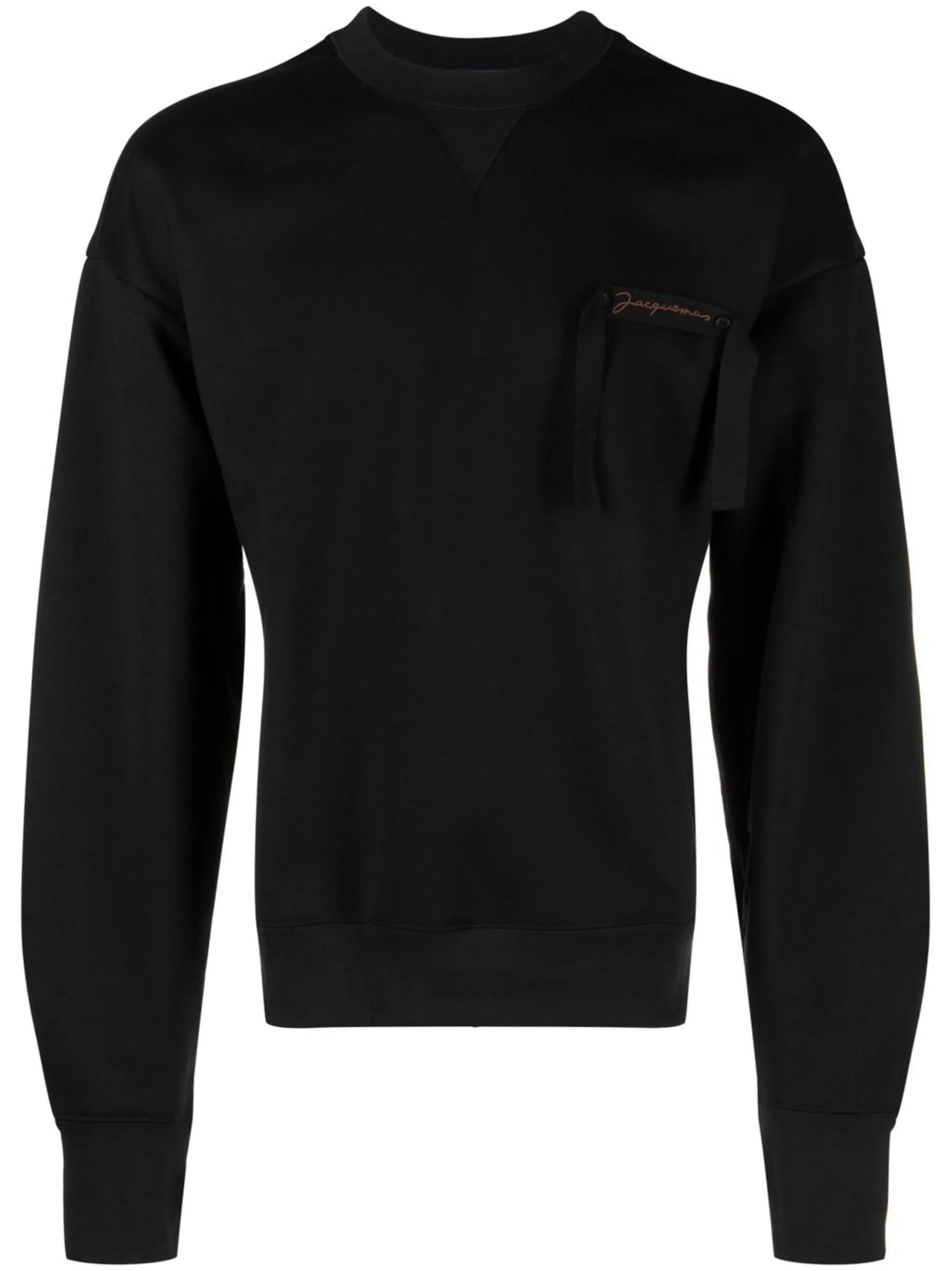 Le Sweatshirt Col Rond logo-ribbon top