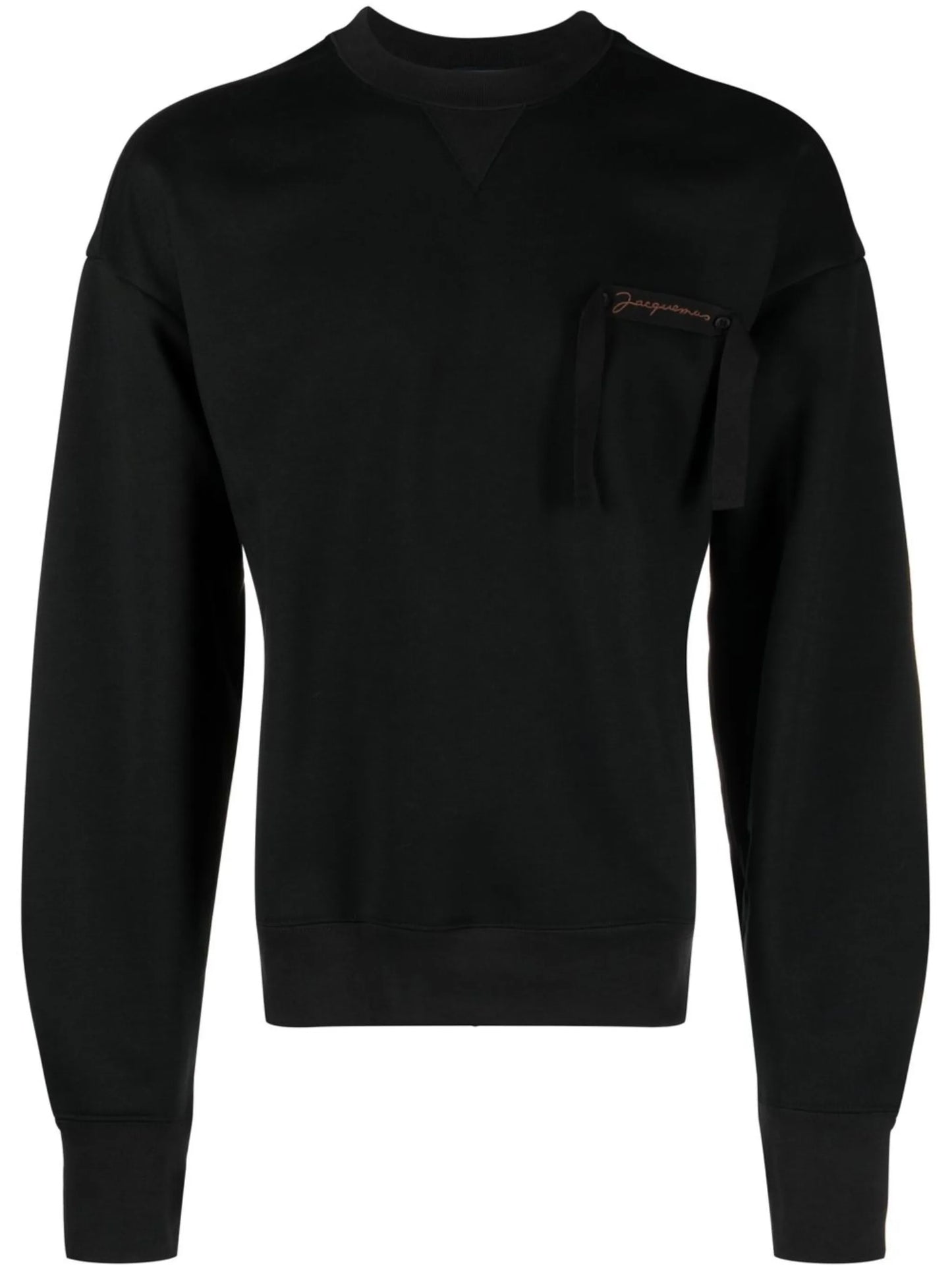 Le Sweatshirt Col Rond logo-ribbon top