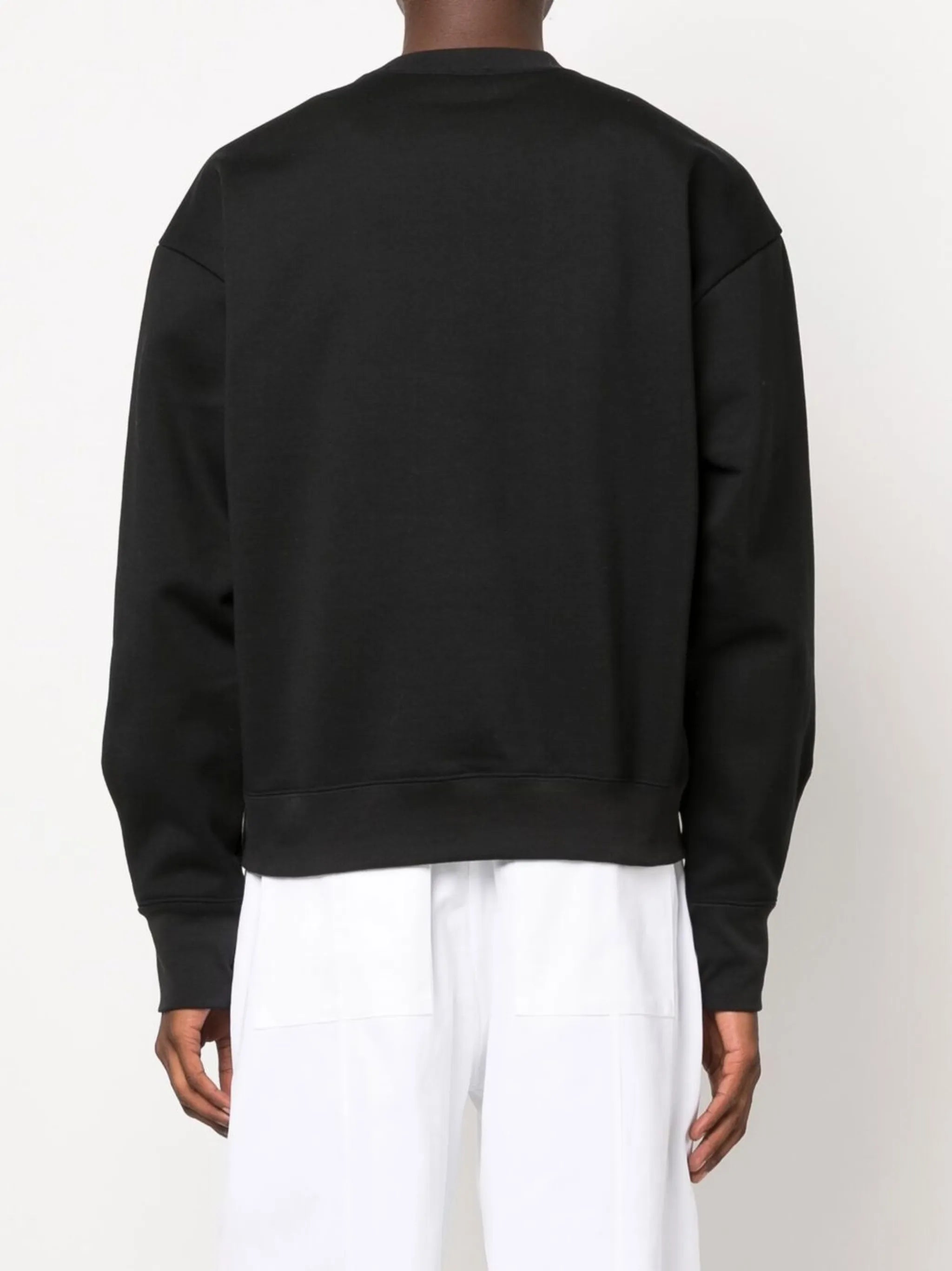 Le Sweatshirt Col Rond logo-ribbon top