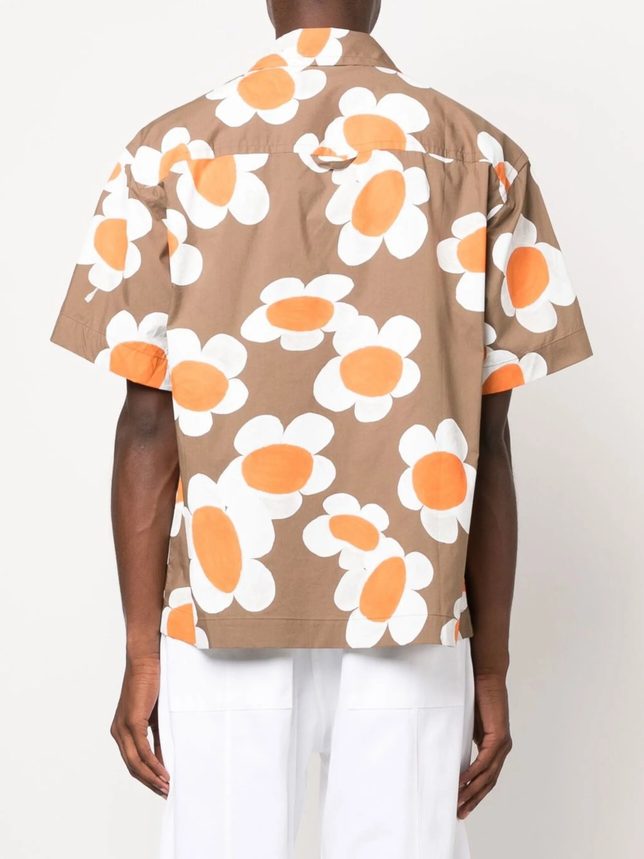 floral-print long-sleeve shirt