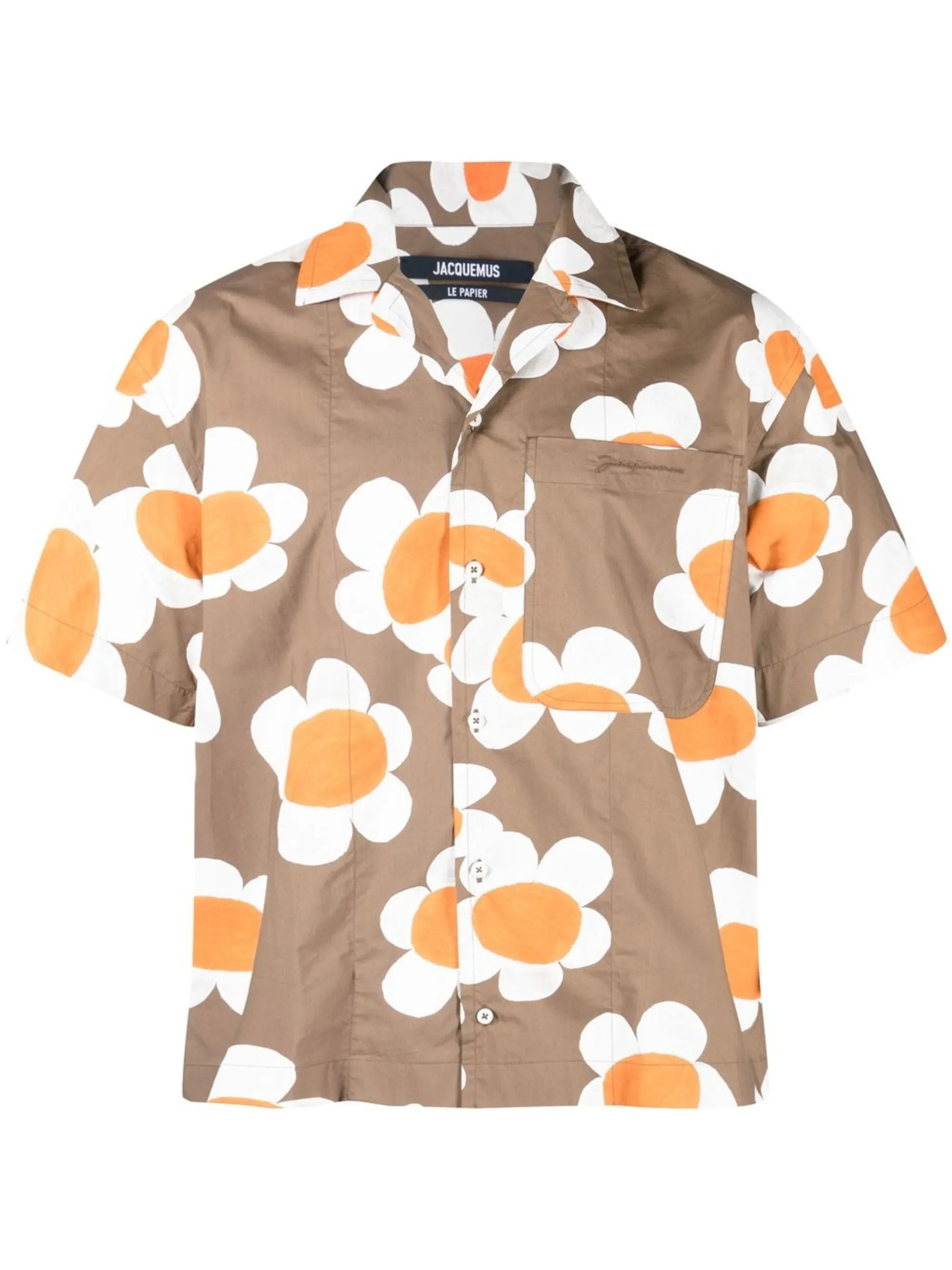 floral-print long-sleeve shirt