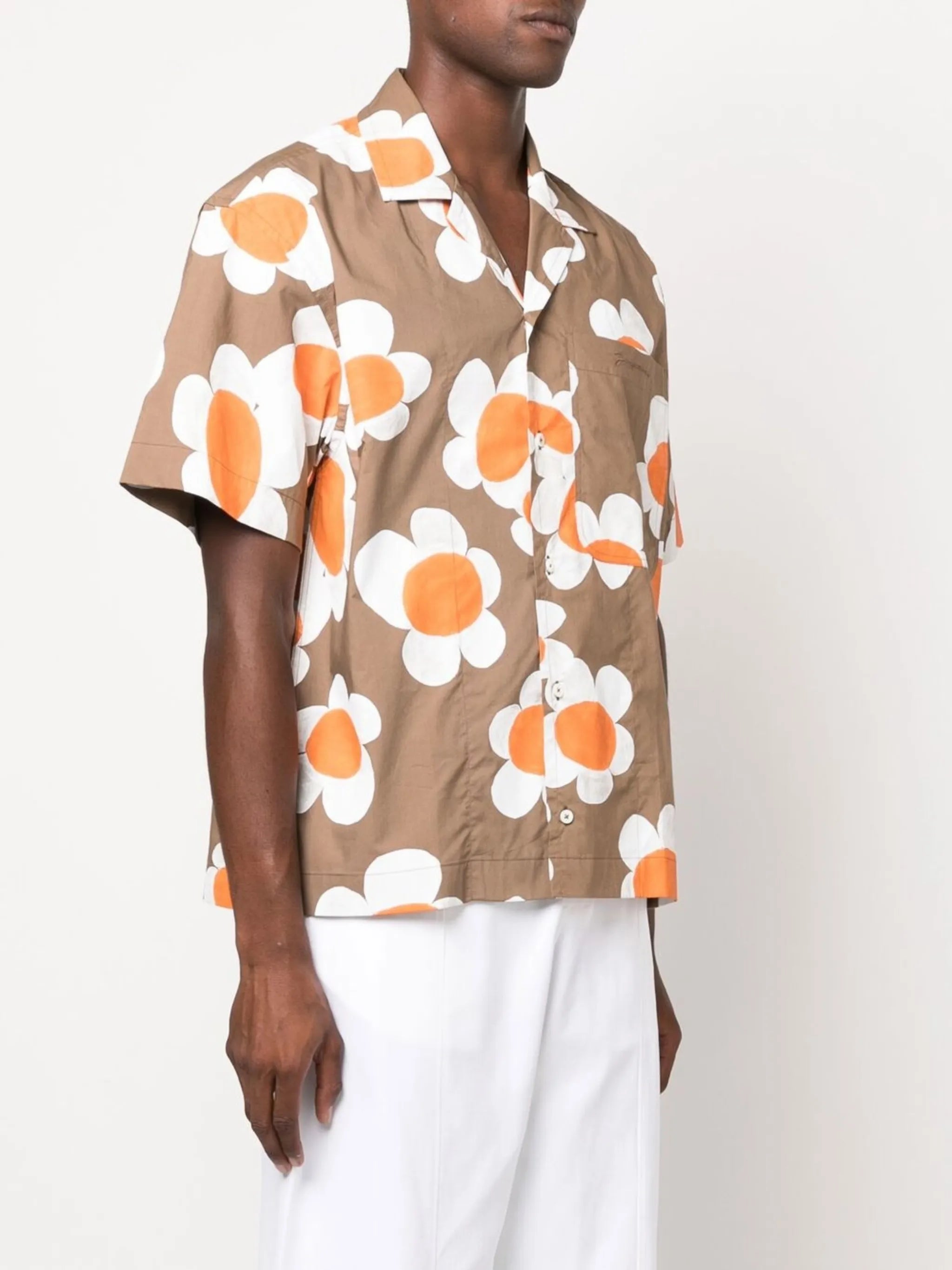 floral-print long-sleeve shirt