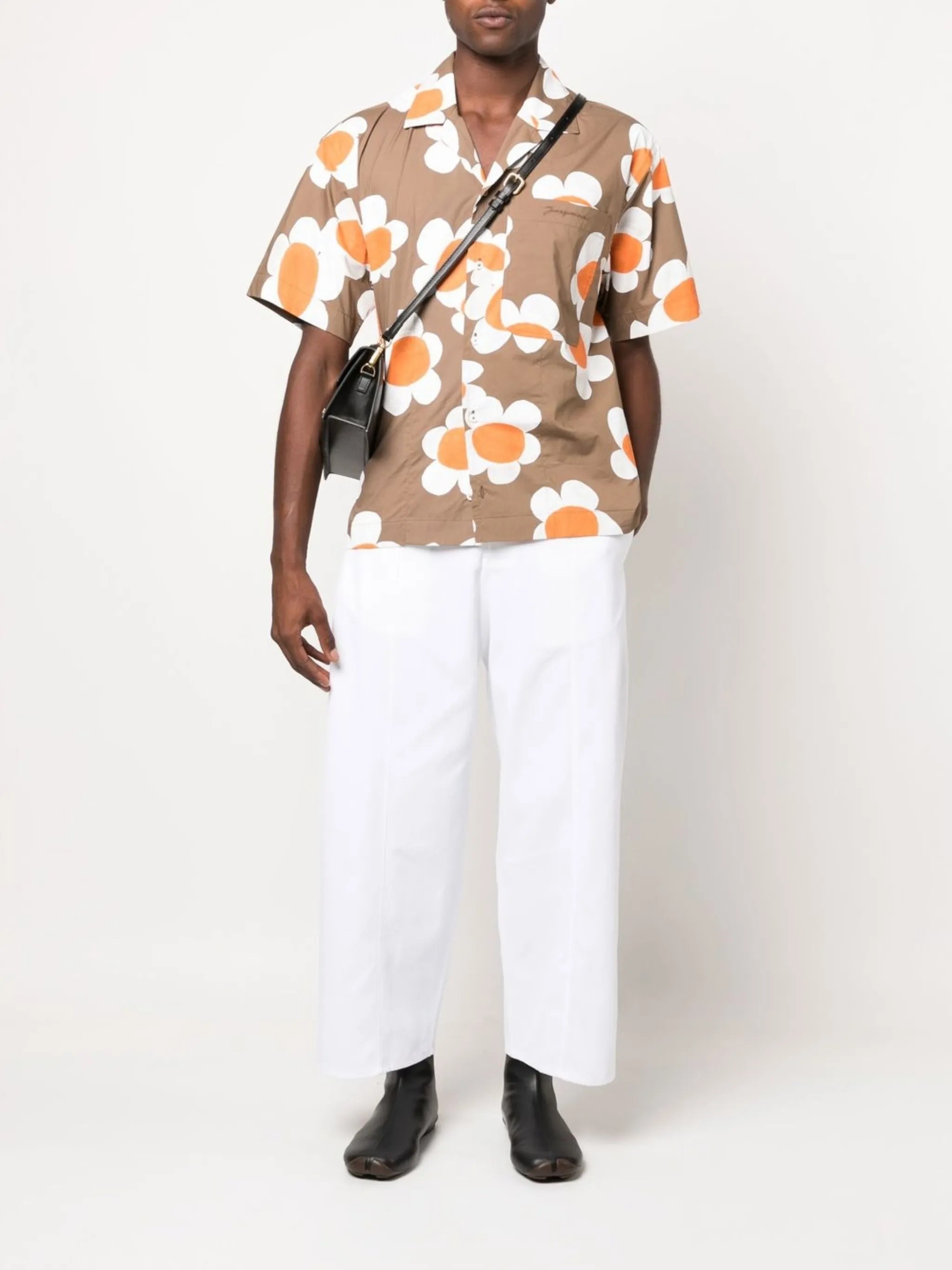 floral-print long-sleeve shirt