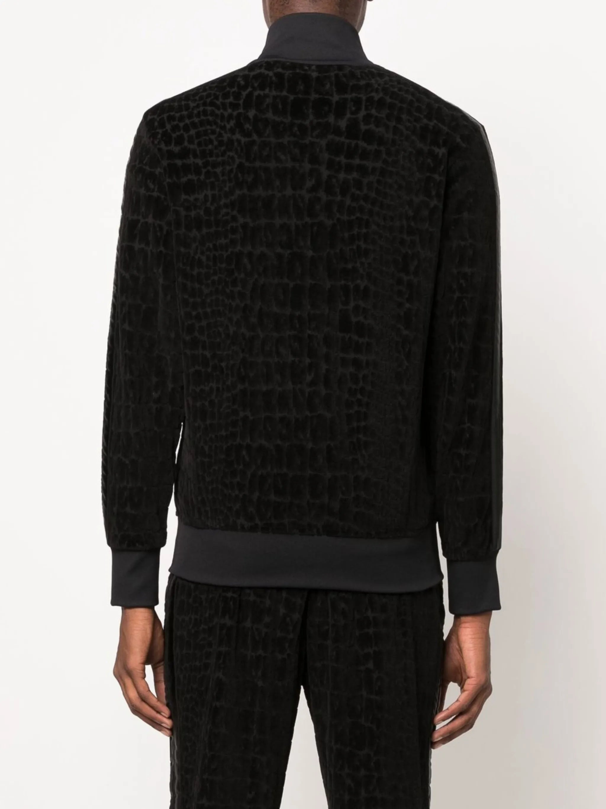 funnel neck zip-up jumper