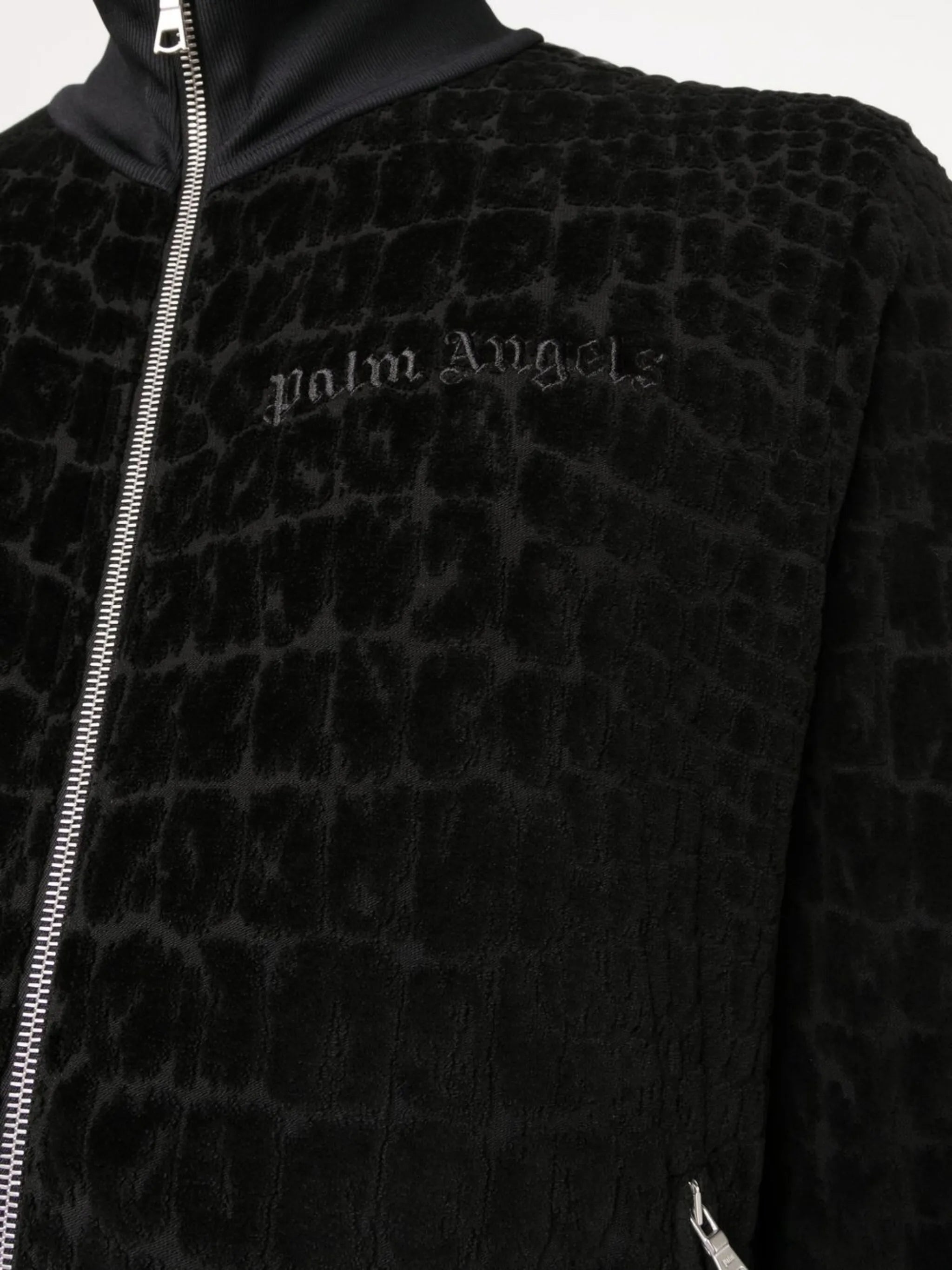 funnel neck zip-up jumper