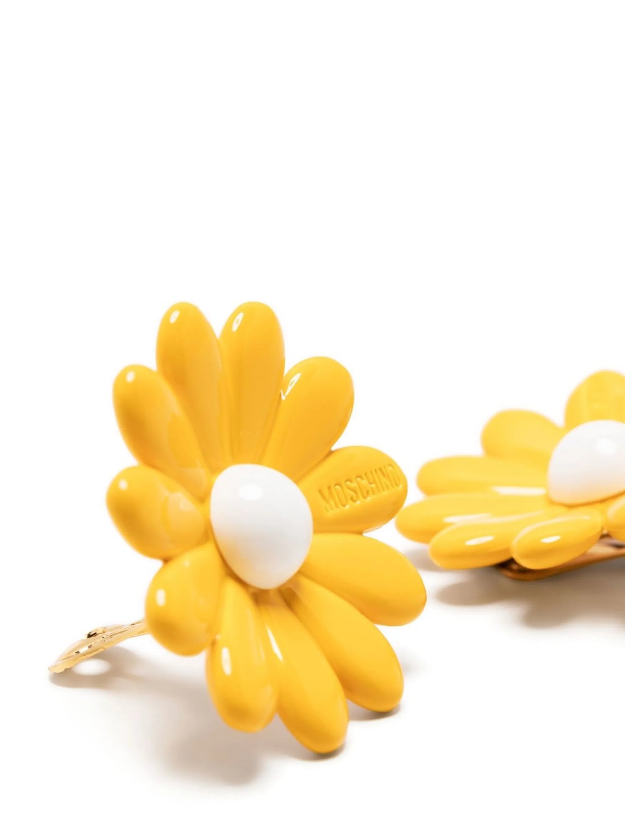 flower clip-on earrings