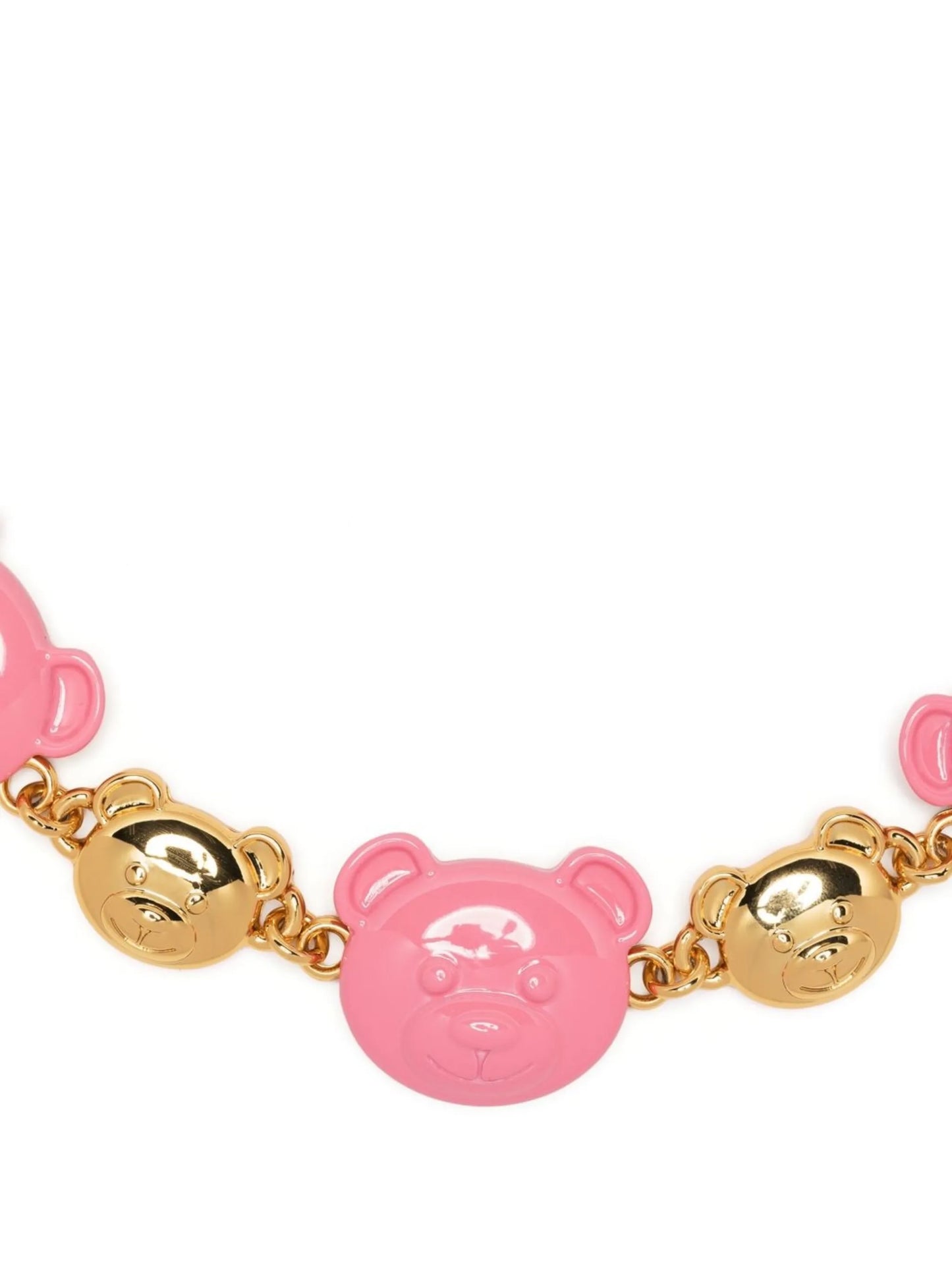 Teddy Bear two-tone necklace
