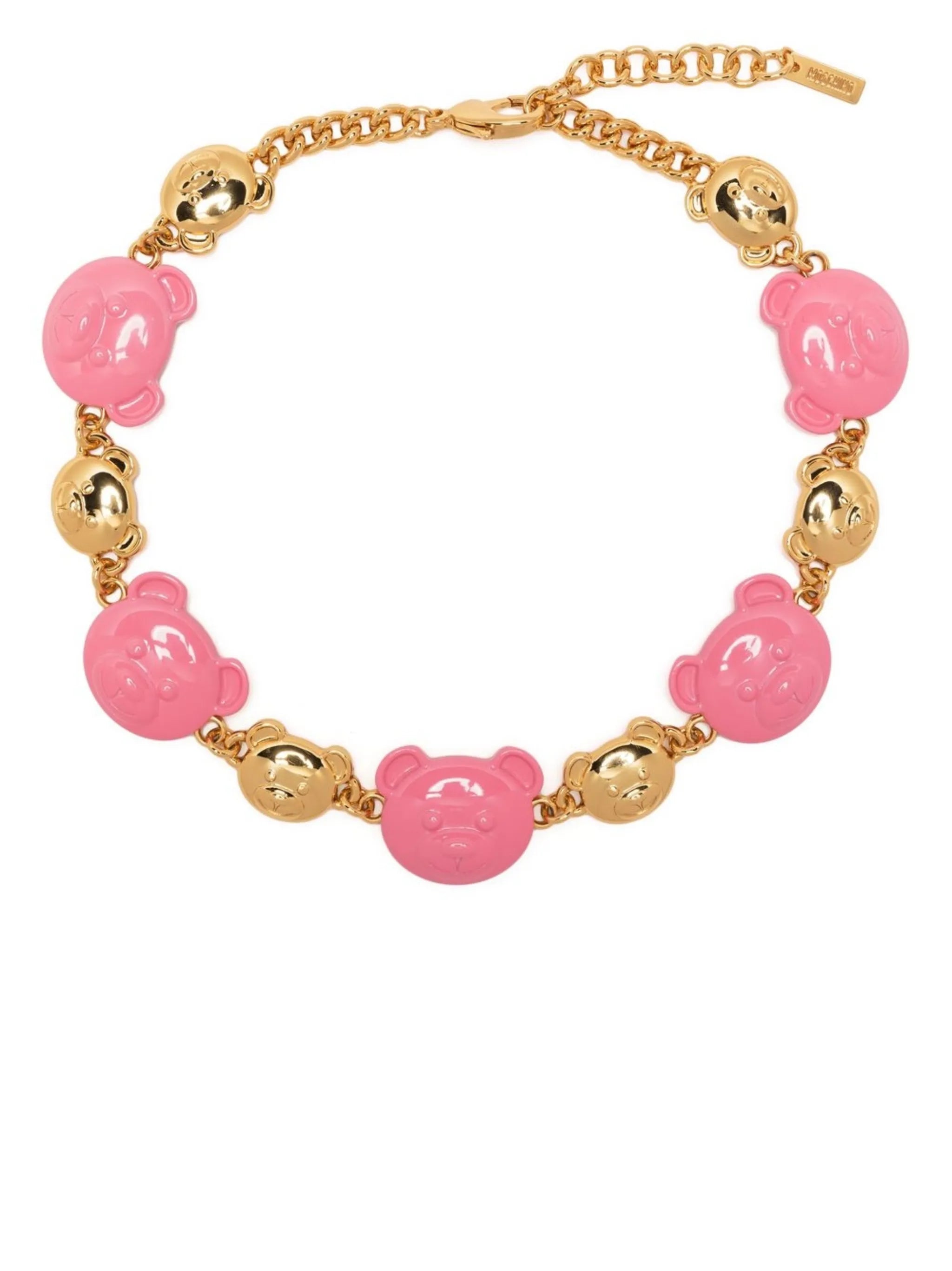 Teddy Bear two-tone necklace
