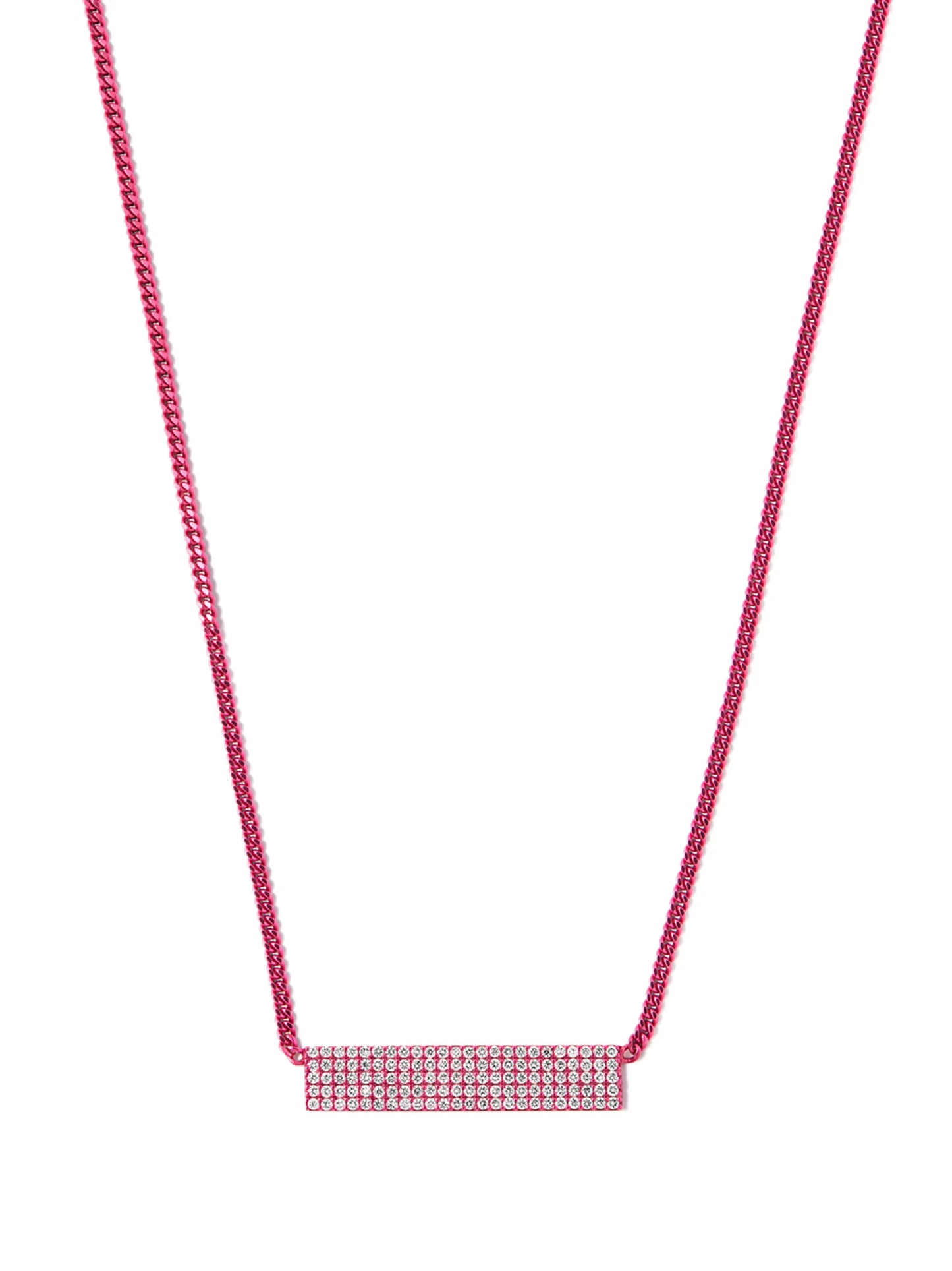 18kt white gold Long Beach diamond necklace