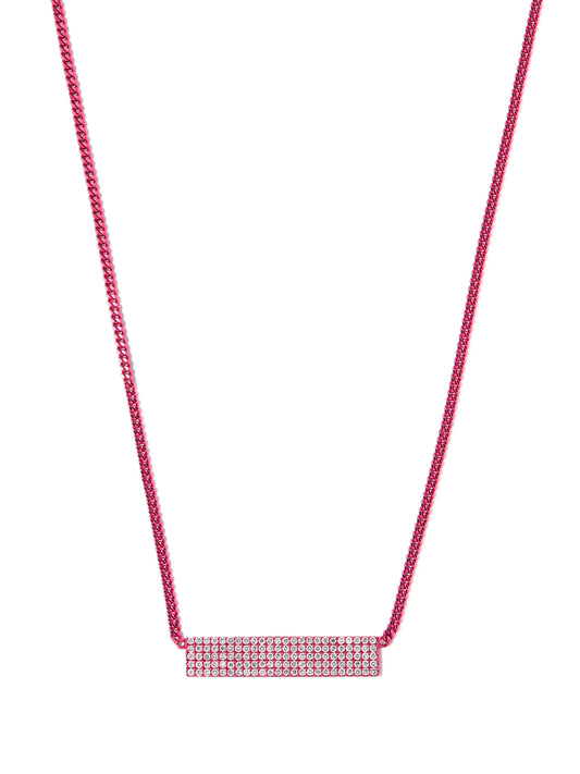 18kt white gold Long Beach diamond necklace