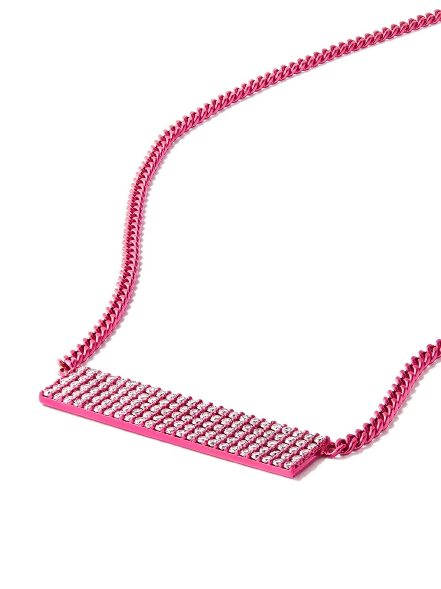 18kt white gold Long Beach diamond necklace