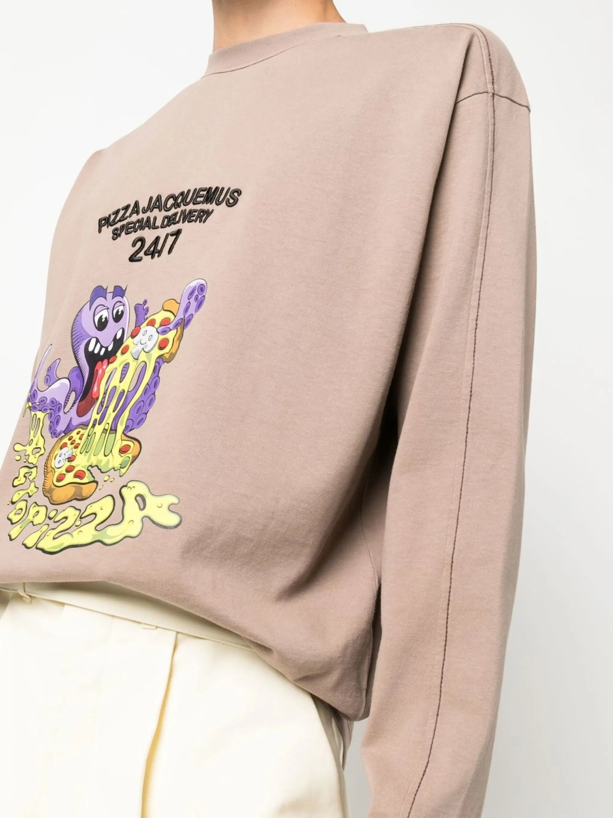 Le T-shirt Octopizza graphic-print top
