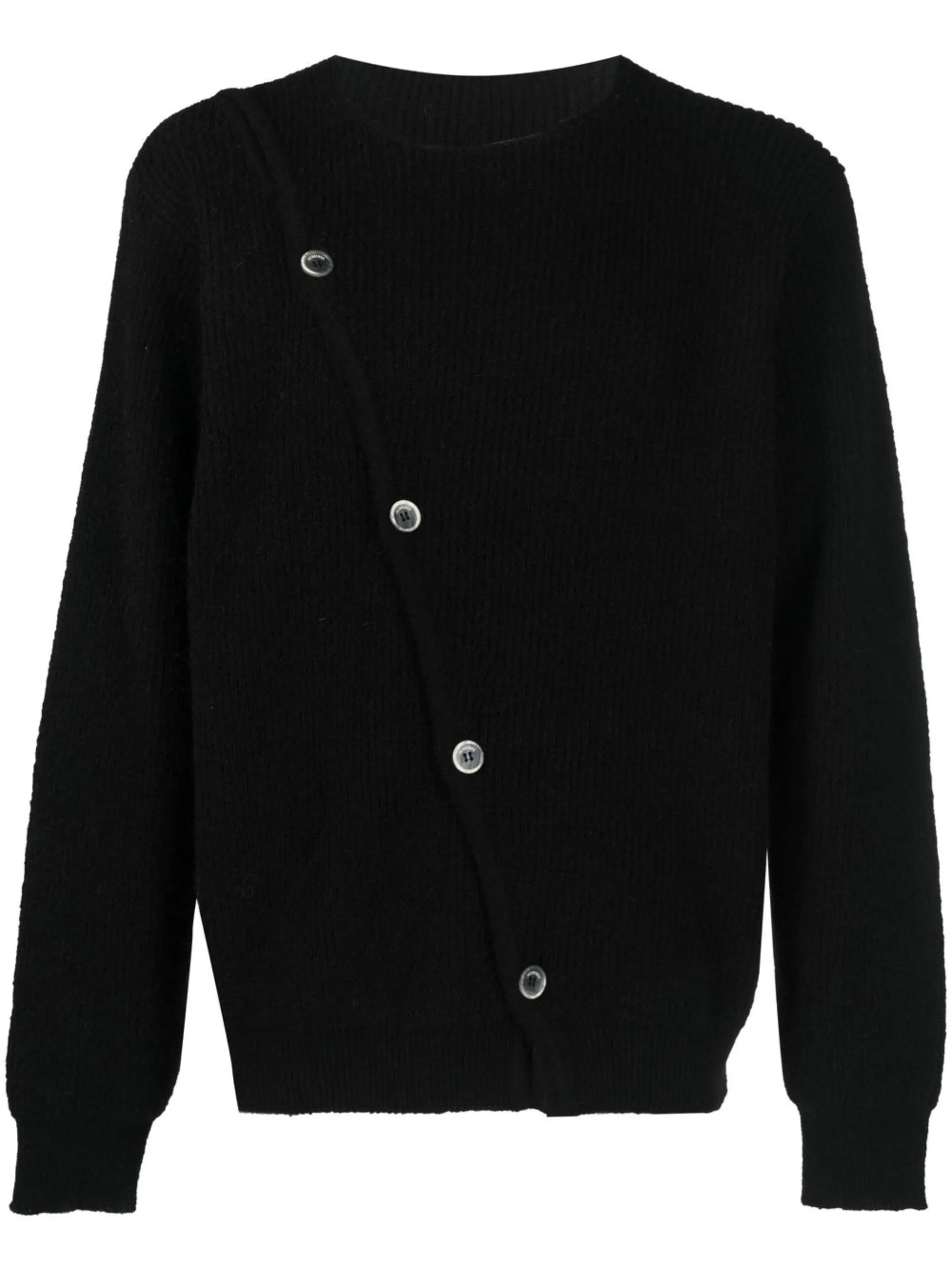 asymmetric buttoned cardigan
