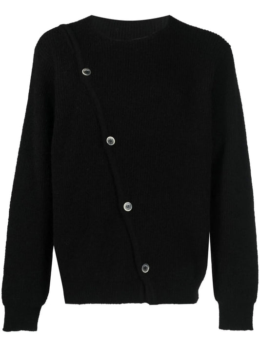 asymmetric buttoned cardigan
