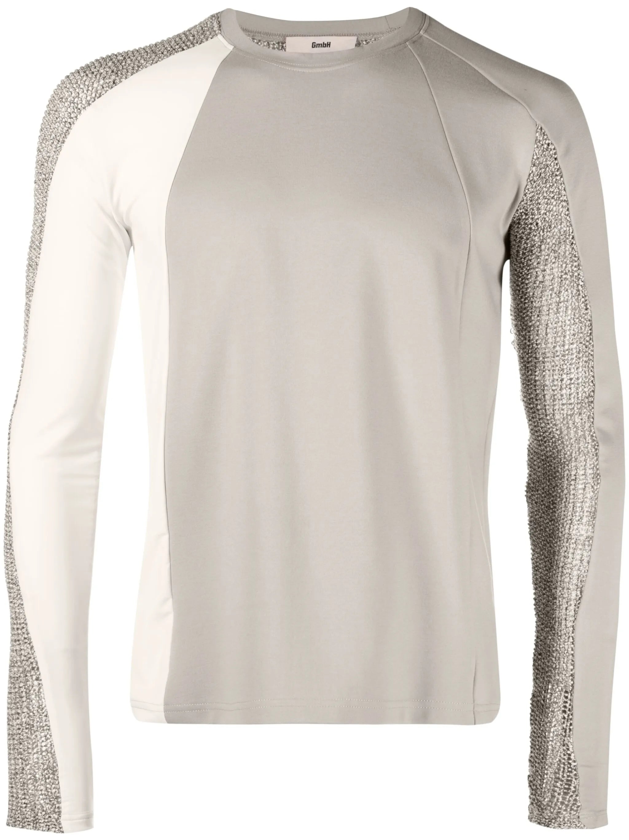 panelled-design long-sleeve T-shirt