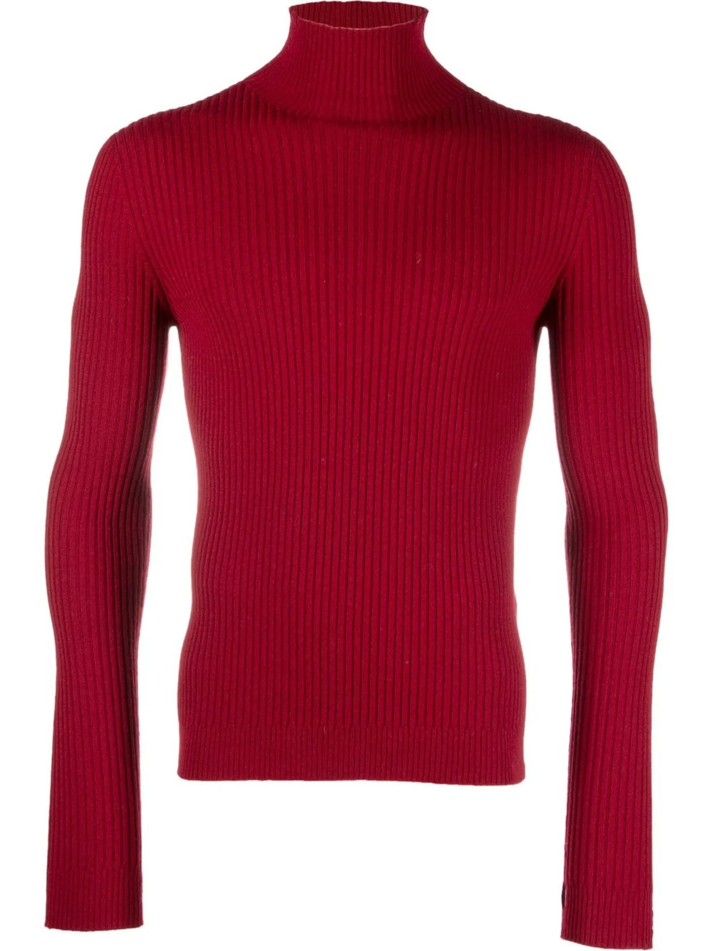 high-neck long-sleeve jumper
