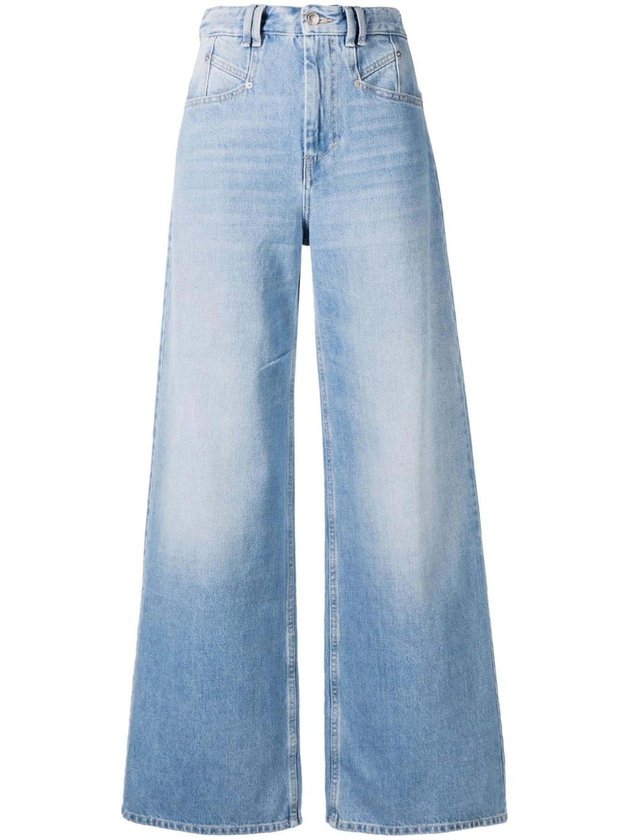 Lemony wide-leg jeans