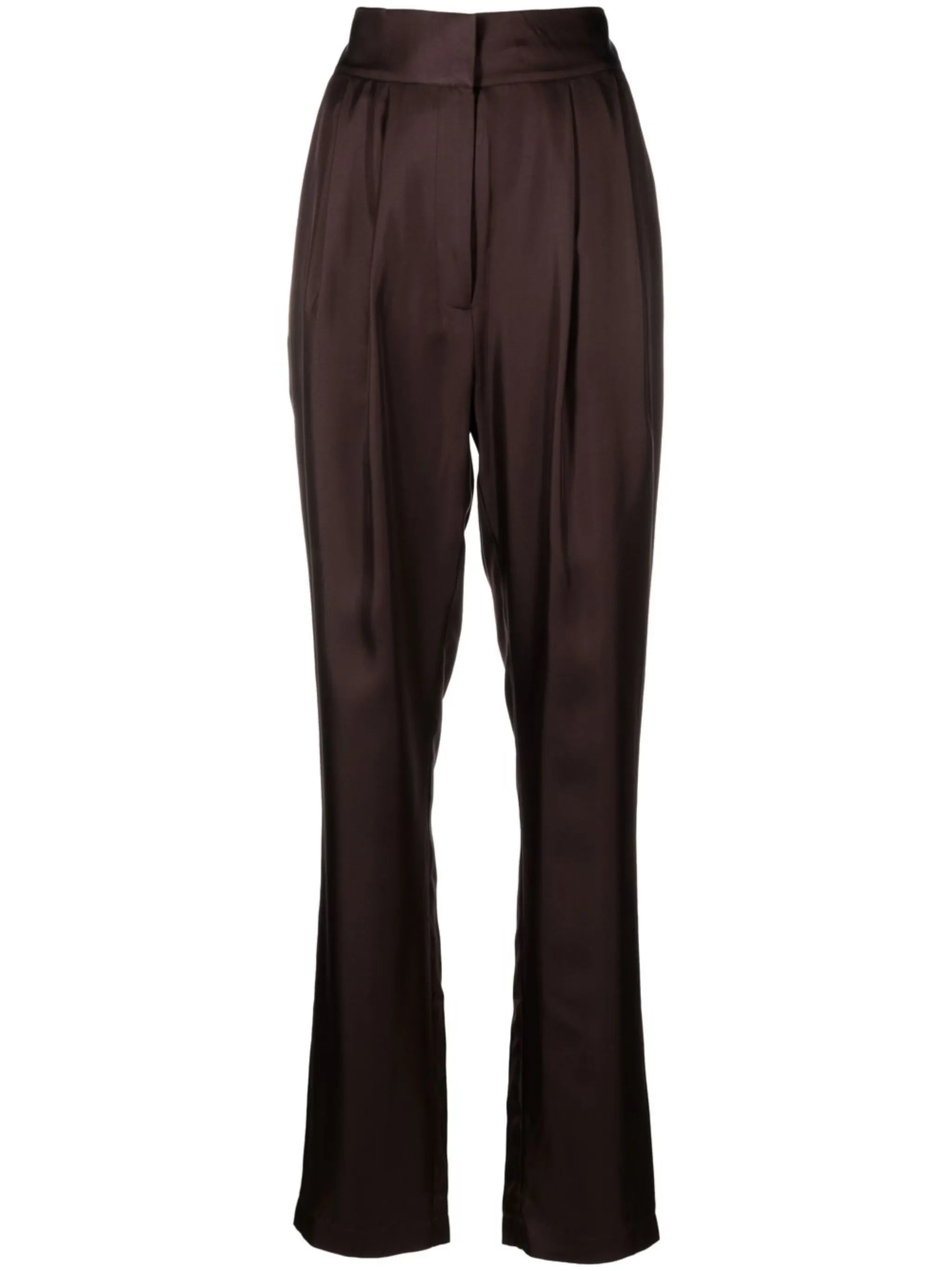 tapered-leg tailored trousers