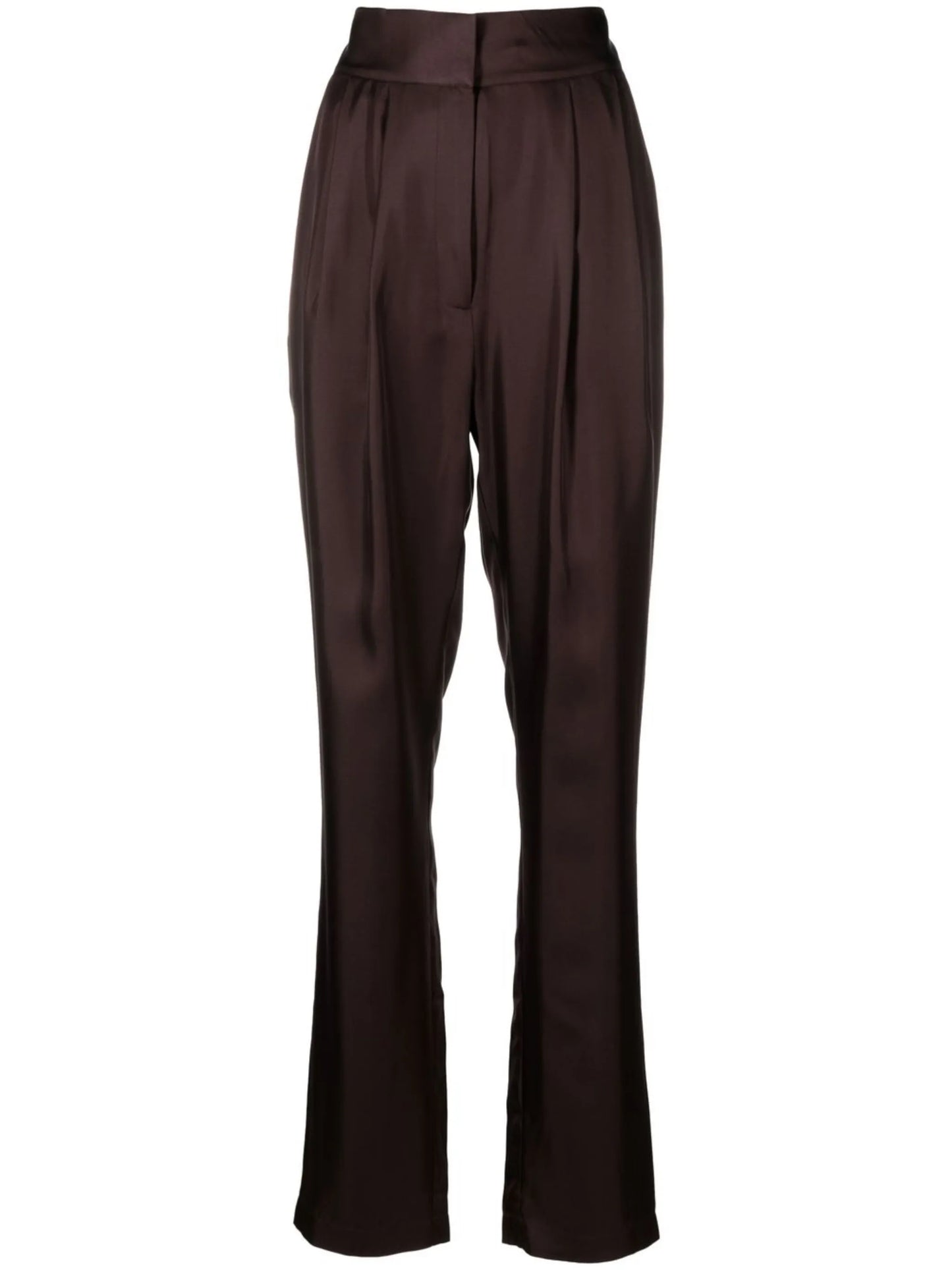 tapered-leg tailored trousers