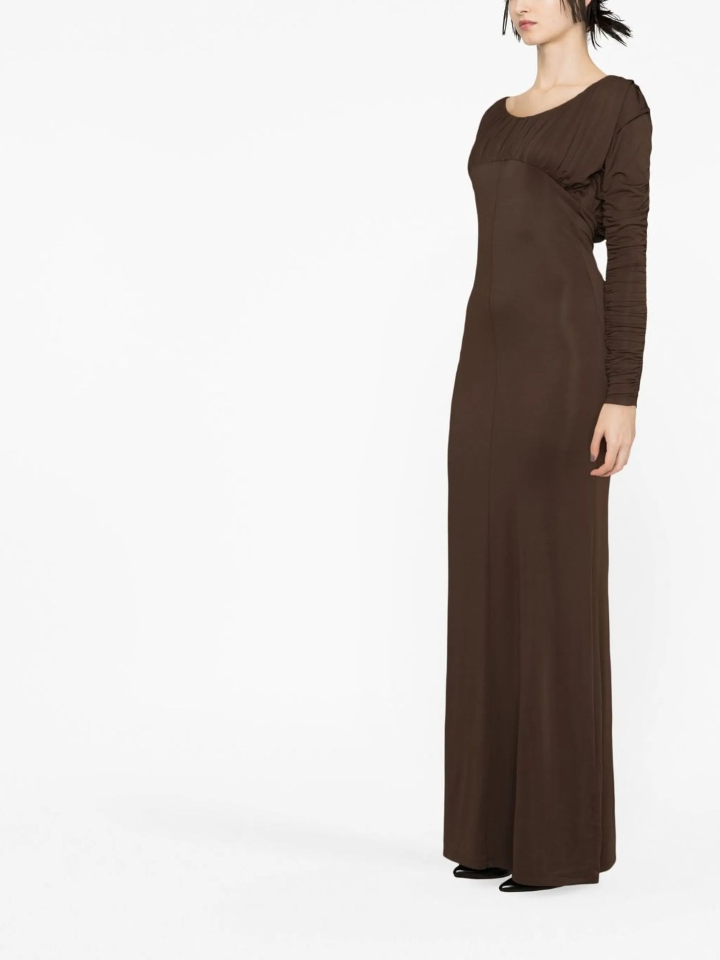 Safia ruched maxi dress