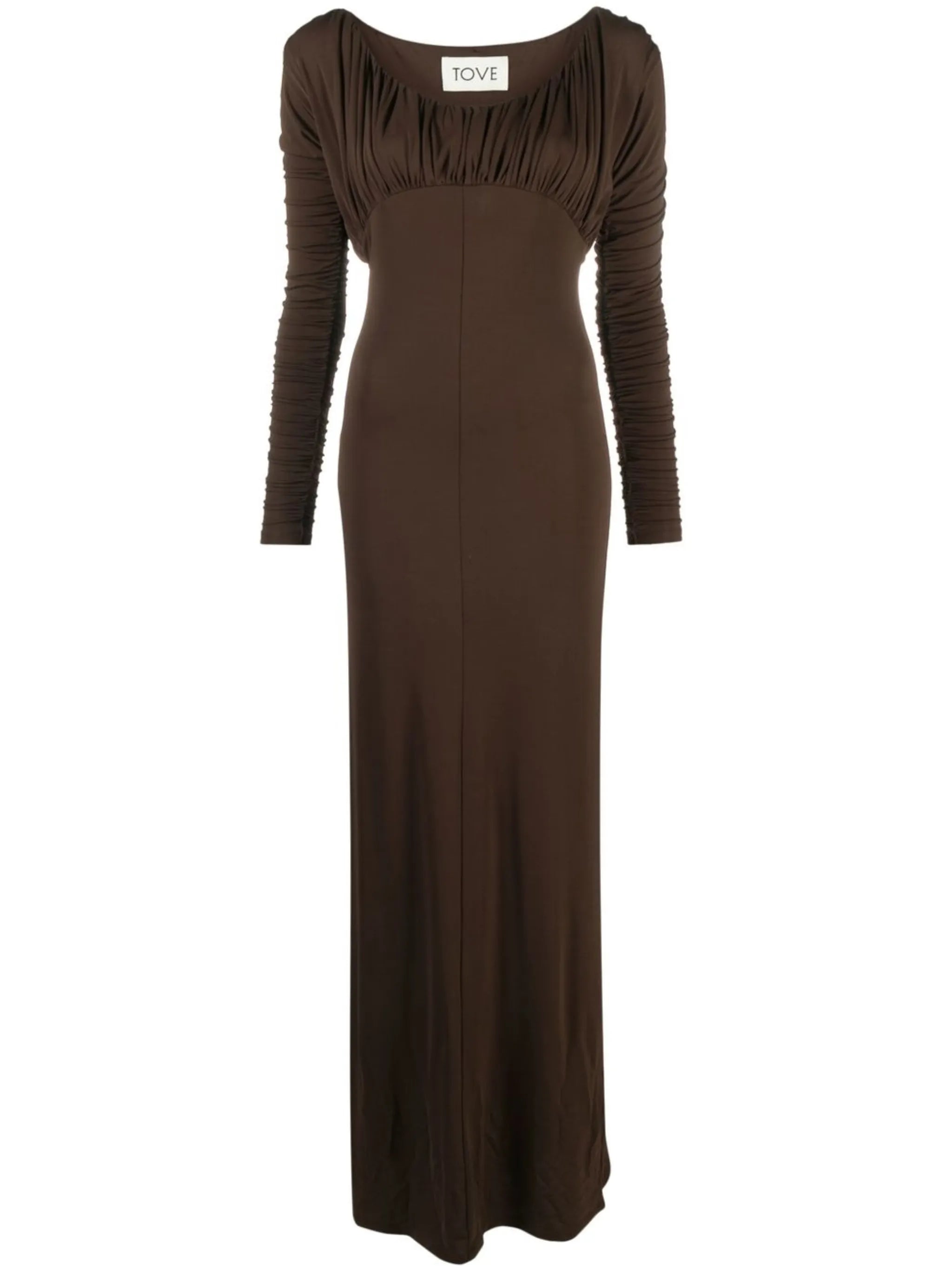 Safia ruched maxi dress