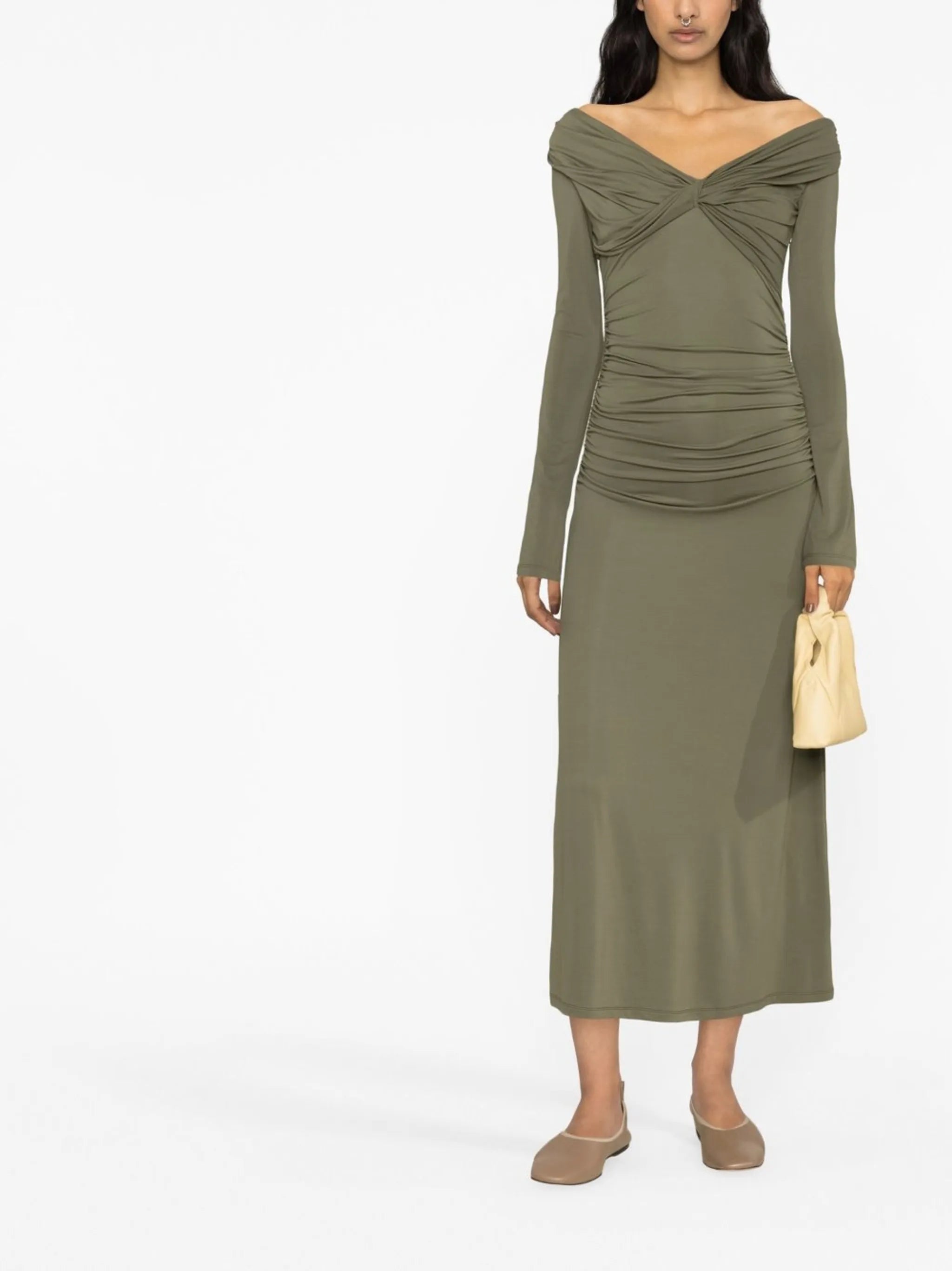 Gina twisted midi dress